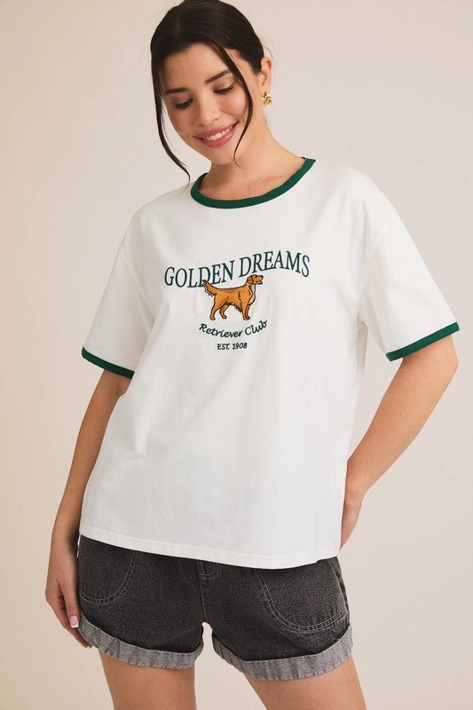 'GOLDEN DREAMS' T-SHIRT S-3XL Stylish and Relaxed