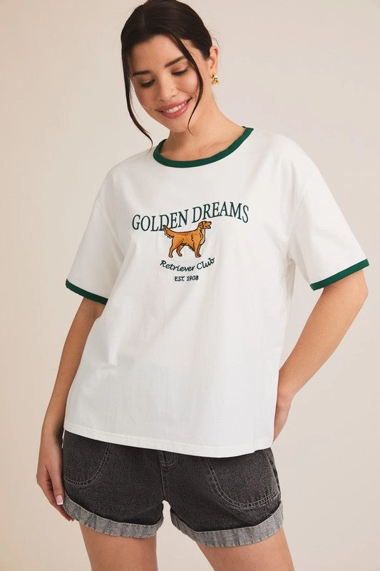 'GOLDEN DREAMS' T-SHIRT S-3XL Breathable wear Vegan
