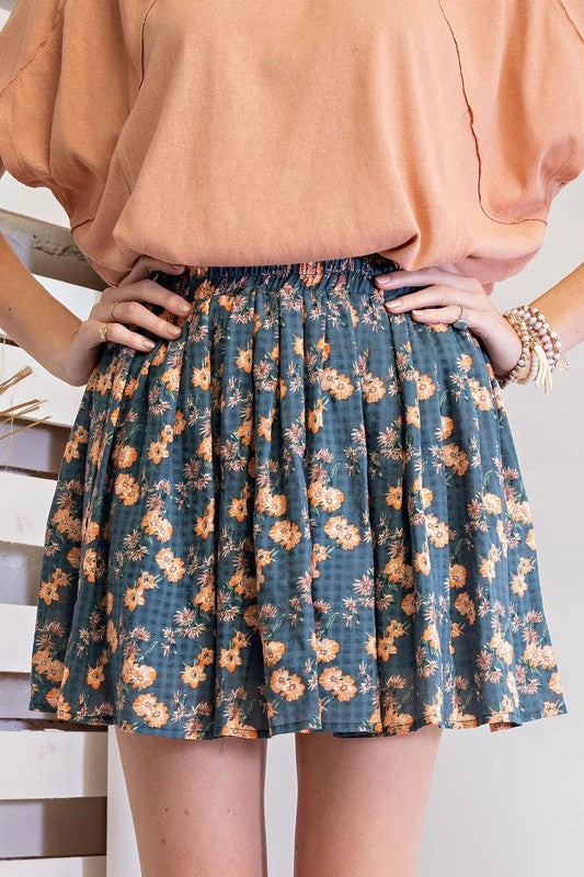 IVY PRINTED COTTON GAUZE MINI SKIRT Soft Combo Outfit Moodset