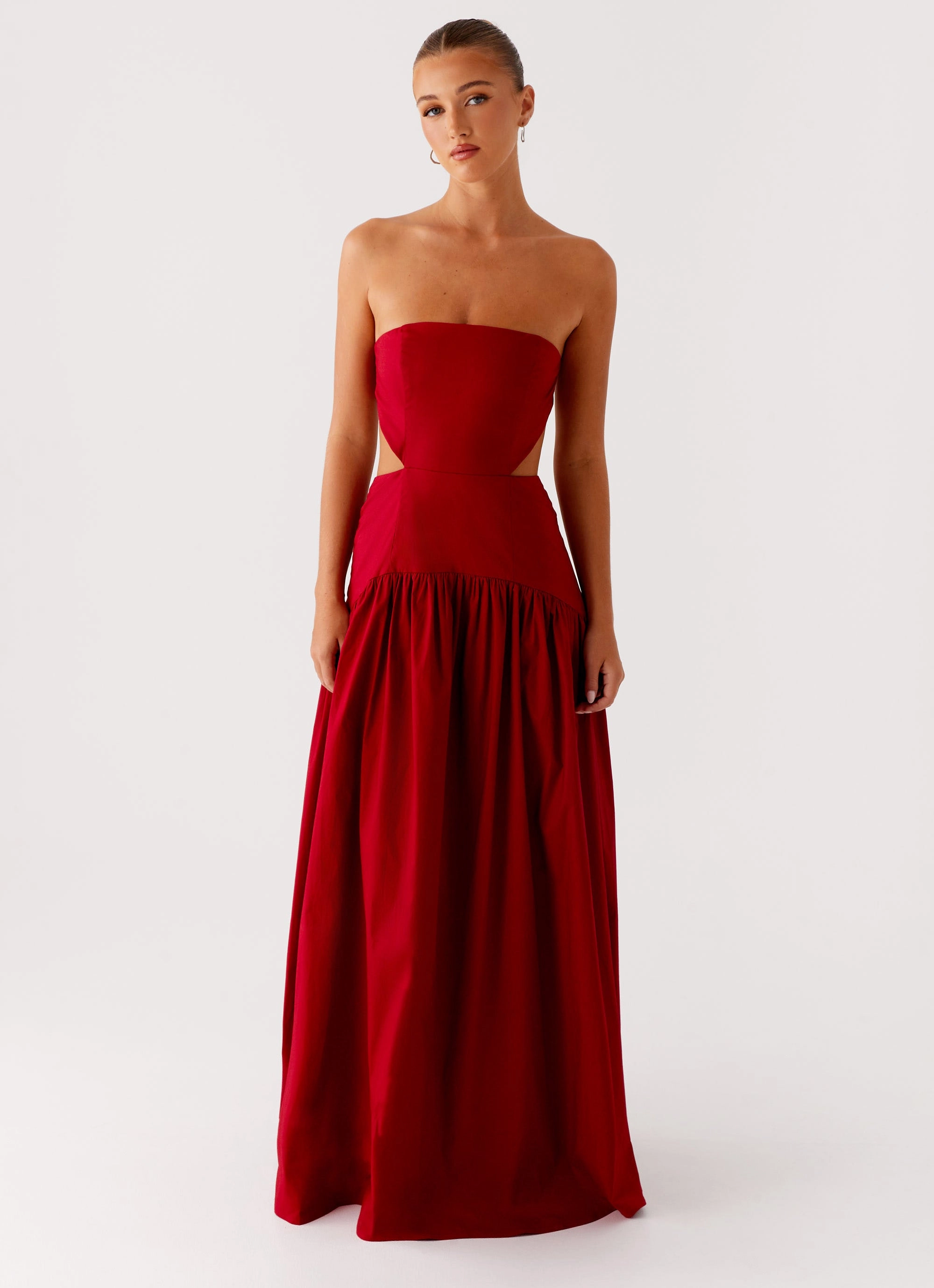 Light Finish Aamari Maxi Dress - Red
