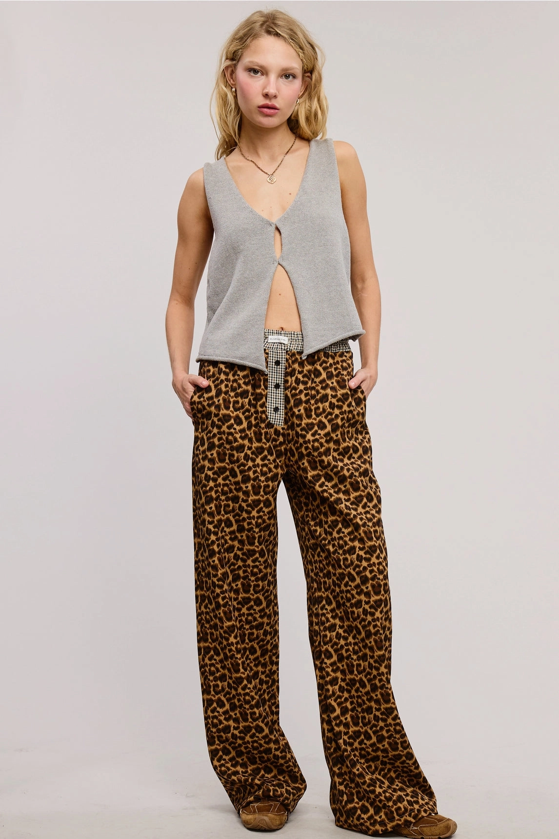 Abrasion Resistant Material Water resistant coating Leopard Print Boxer Pants