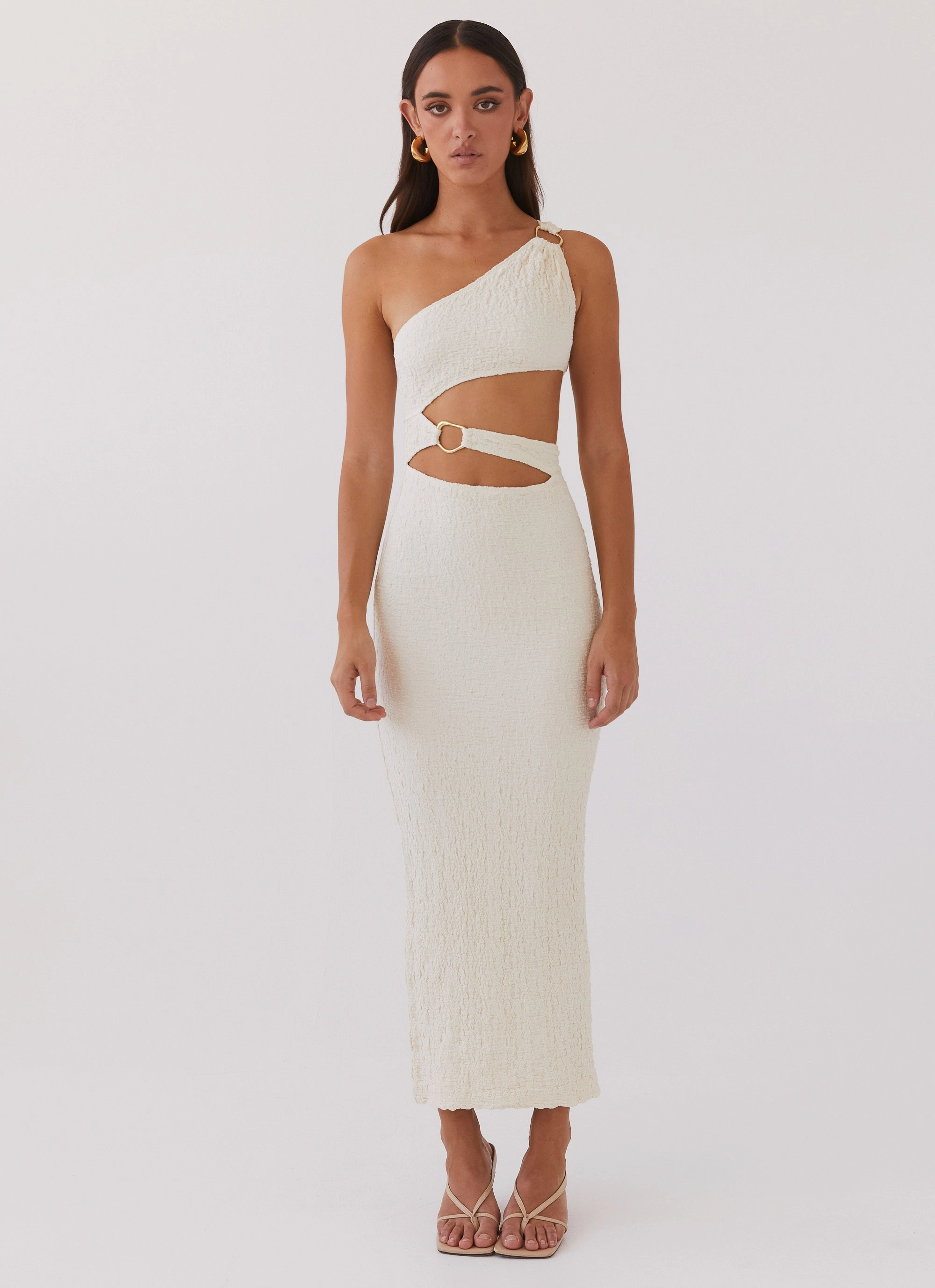 North Haven Maxi Dress - Ivory Wave Bold Look