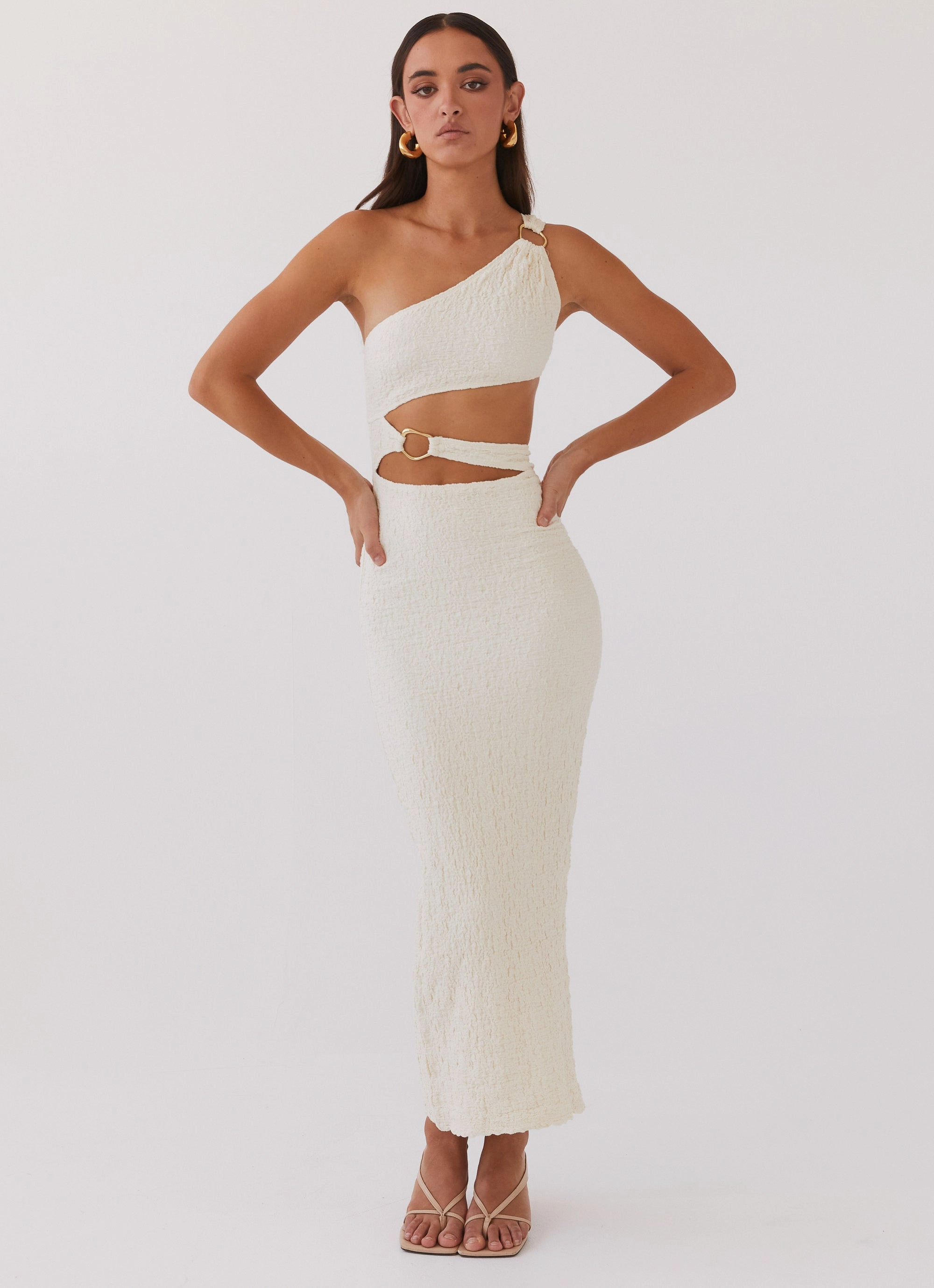 Light Bow Timeless Beauty North Haven Maxi Dress - Ivory Wave