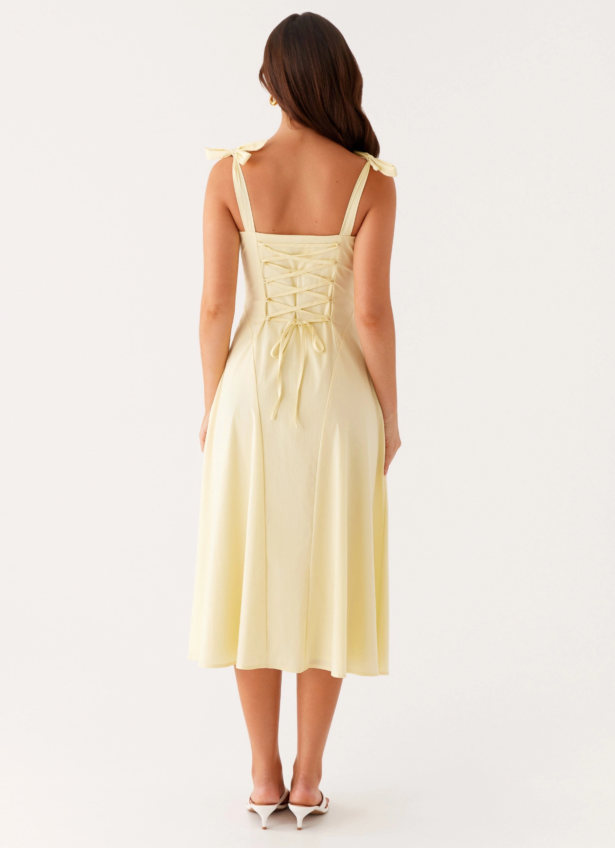 Adela Midi Dress - Yellow Brunch Outfit Sporty-Look
