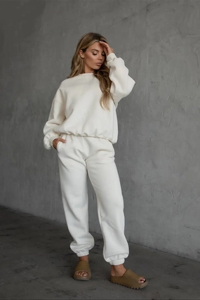 MeshPanel Cozy High Waisted Sweatpants