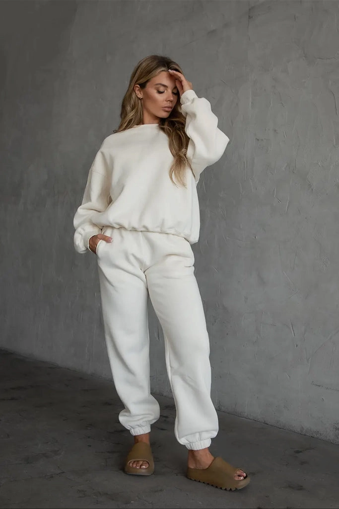 MeshPanel Cozy High Waisted Sweatpants