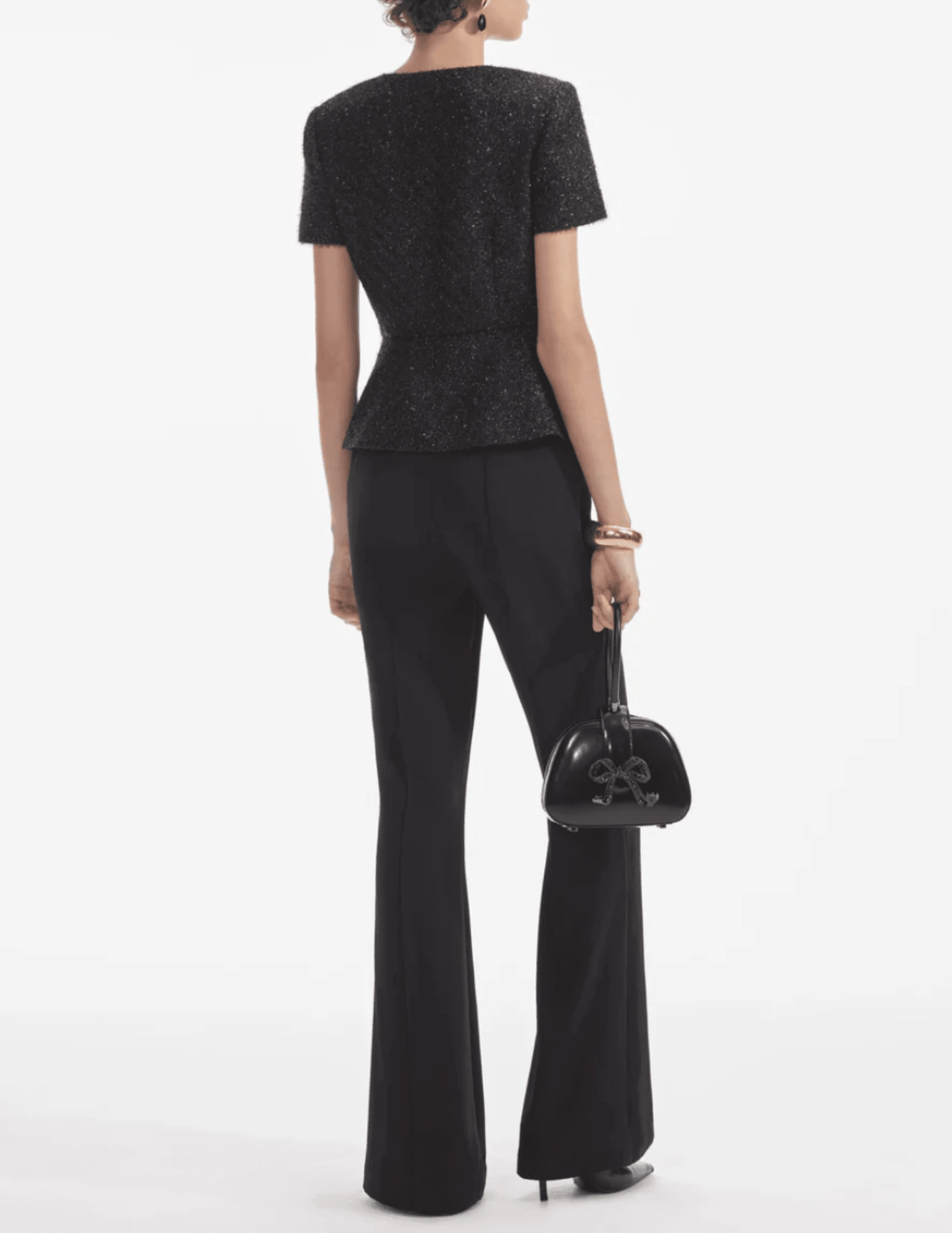 Self-Portrait Tinsel Boucle Jumpsuit SALE Layered Fabric