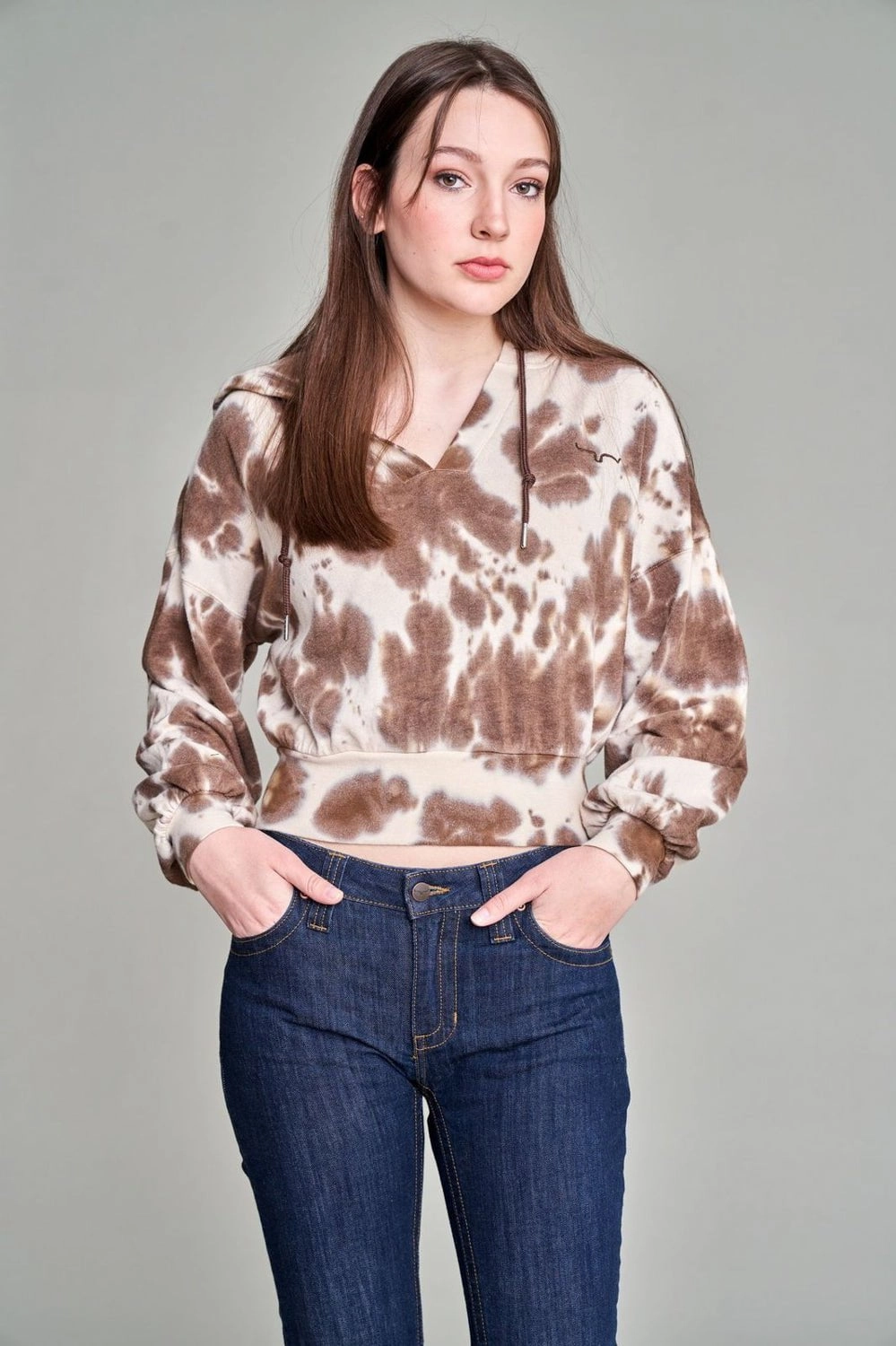 Weatherproof Shell Kimes Ranch Womens Monterey Brown Cotton blend Hoodie