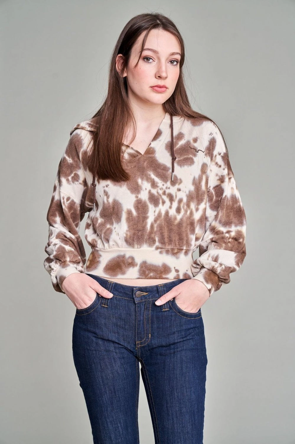 heavy duty fabric Kimes Ranch Womens Monterey Brown Cotton blend Hoodie