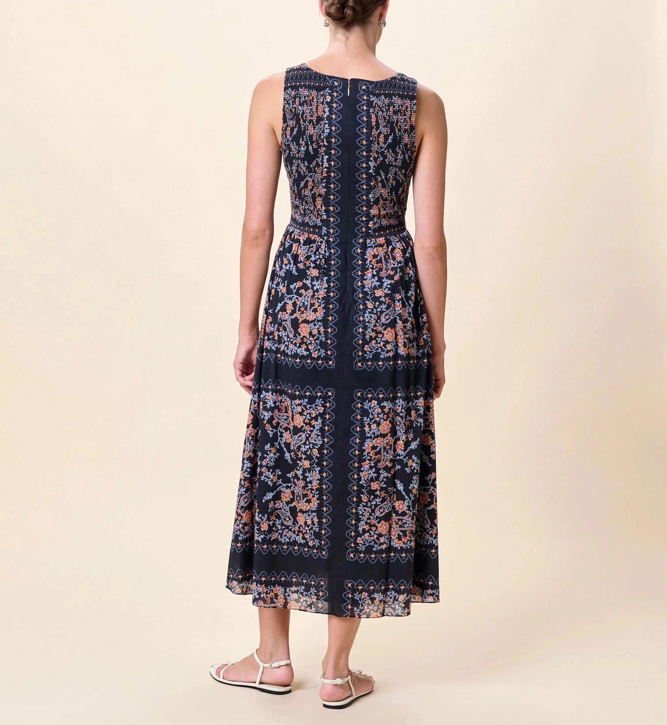 Applique-Detail Constance Ankle Dress | Dark La Ramos