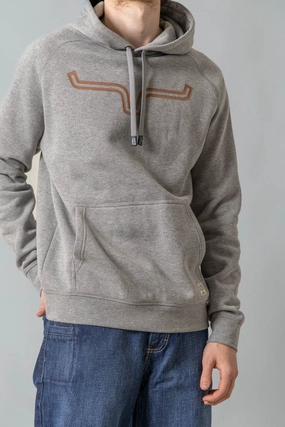 Neutral Look Kimes Ranch Mens Outlier Grey Heather Cotton Blend Hoodie