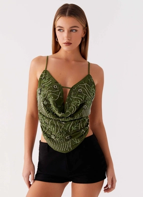 Sedonia Top - Khaki Breathable Hoodie Curved Hemline