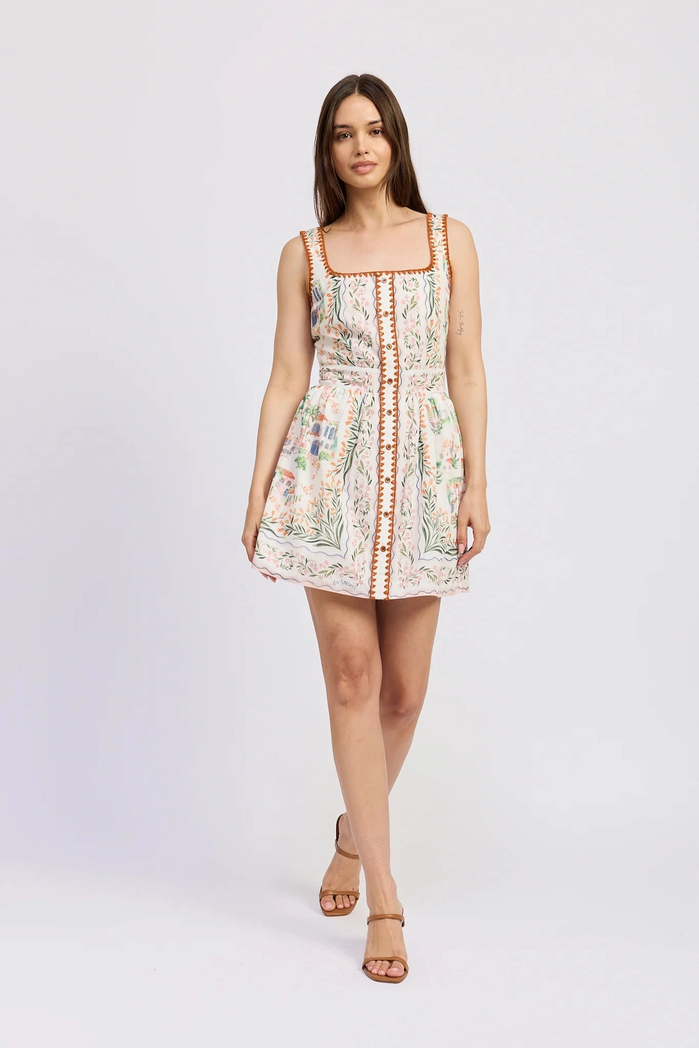 Hot Now Sleek Texture Alaia Scarf Mini Dress