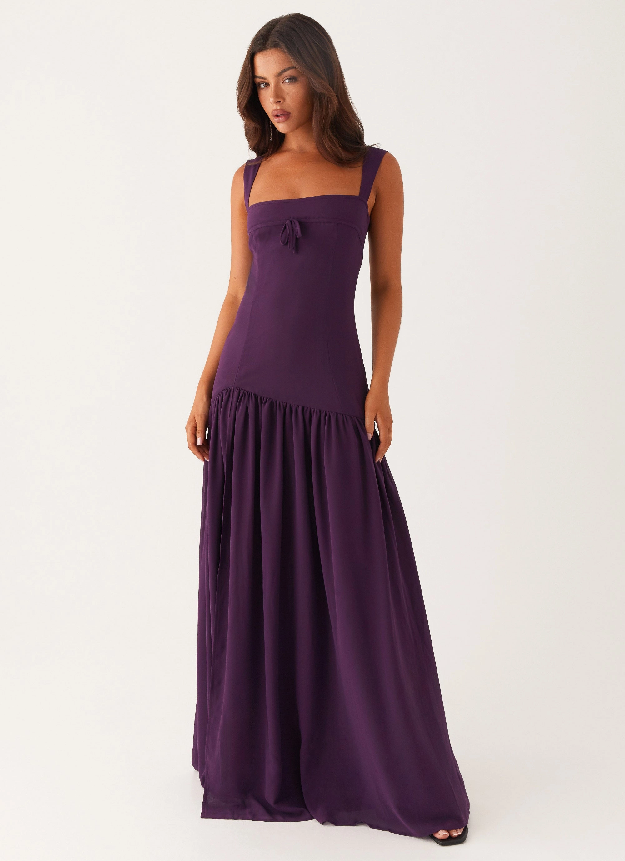 Alberta Maxi Dress - Mulberry Smart Fit Bold Color