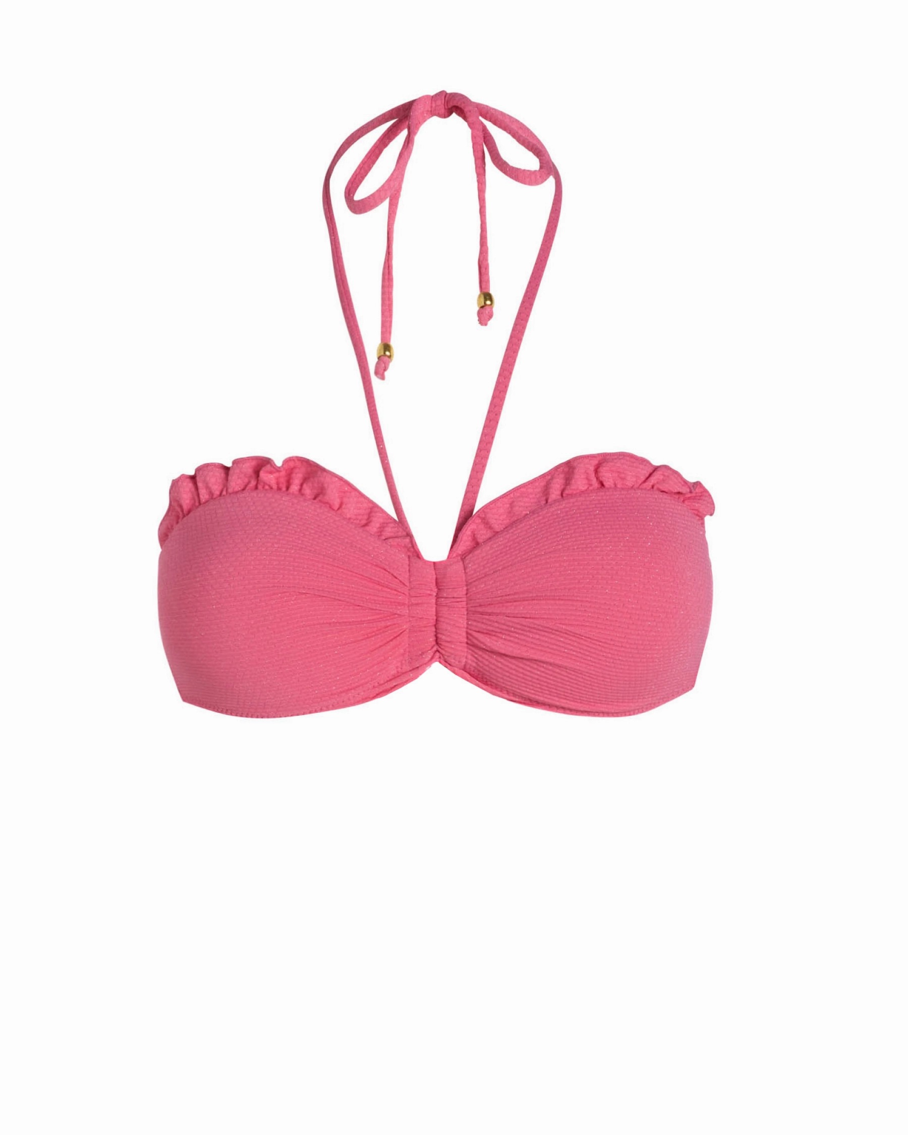 Alexis Top In Hibiscus Metallic Non Restrictive Fit Moisture Wicking Interior