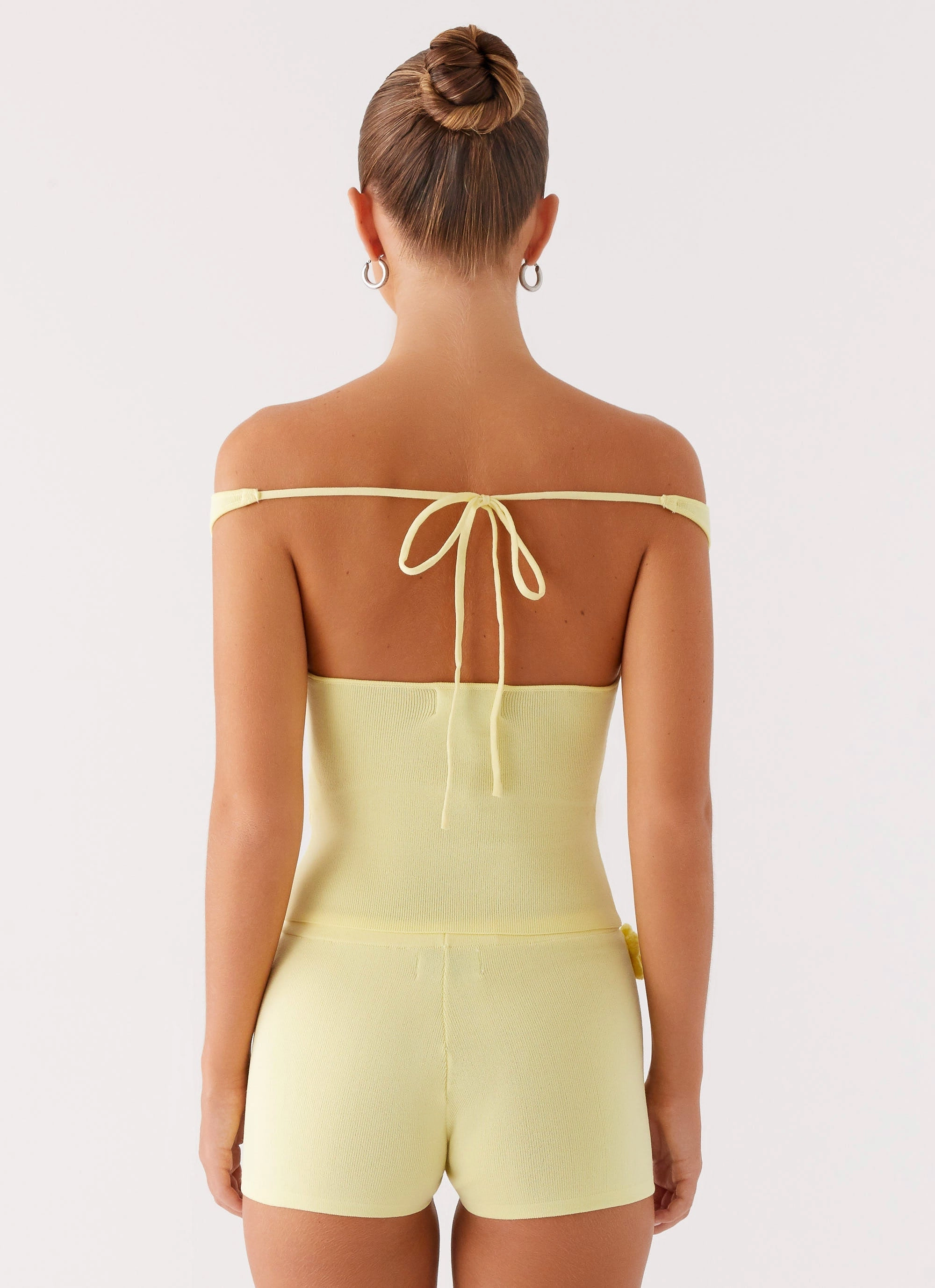 CollapsibleFrame Aliah Knit Top - Yellow