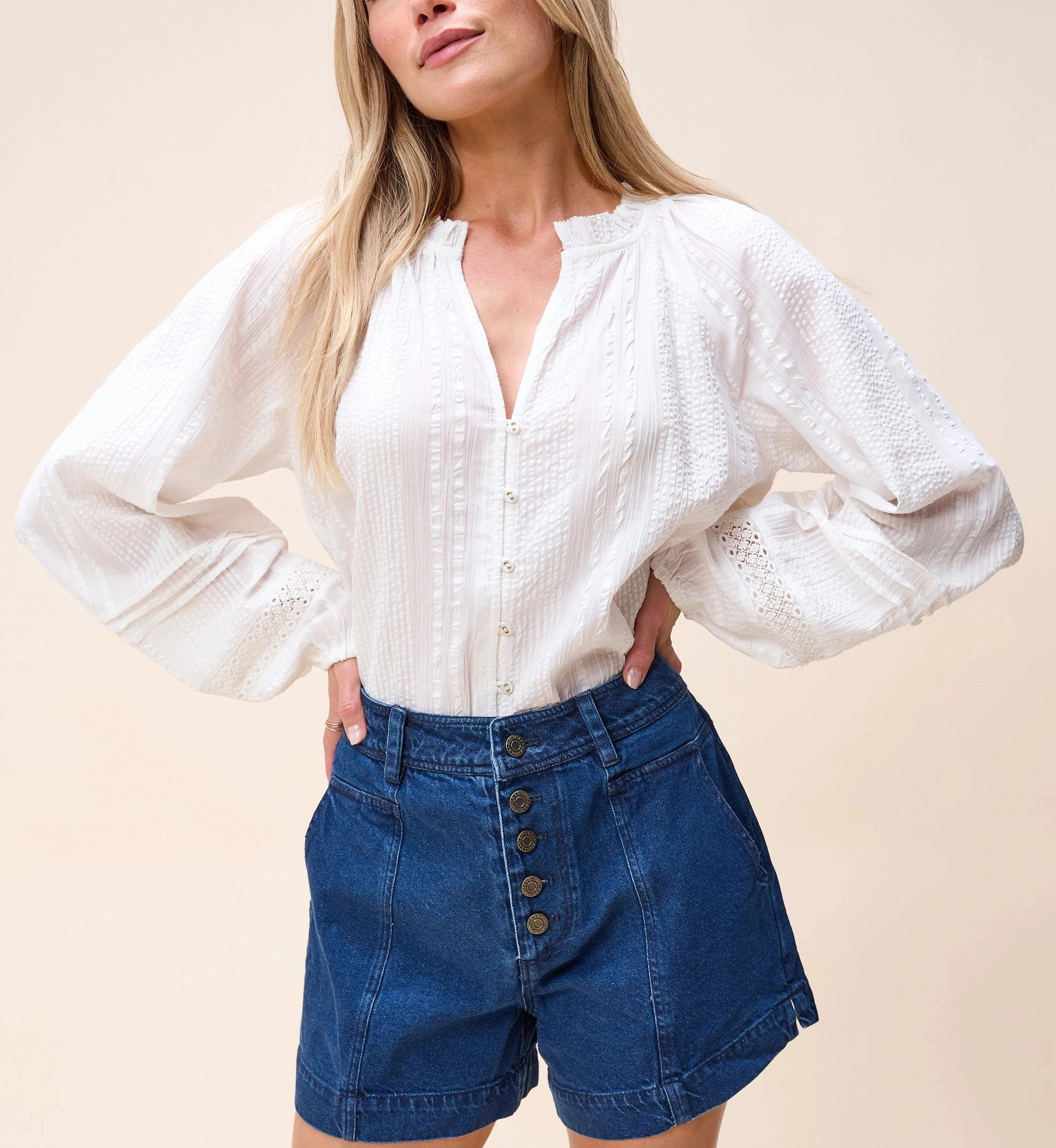 MultiPurposeUtility Alicia Blouse | Ivory