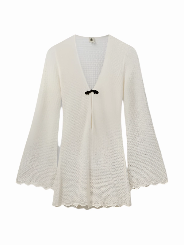 Tanzania Short Dress in Cream Weekend Vibe