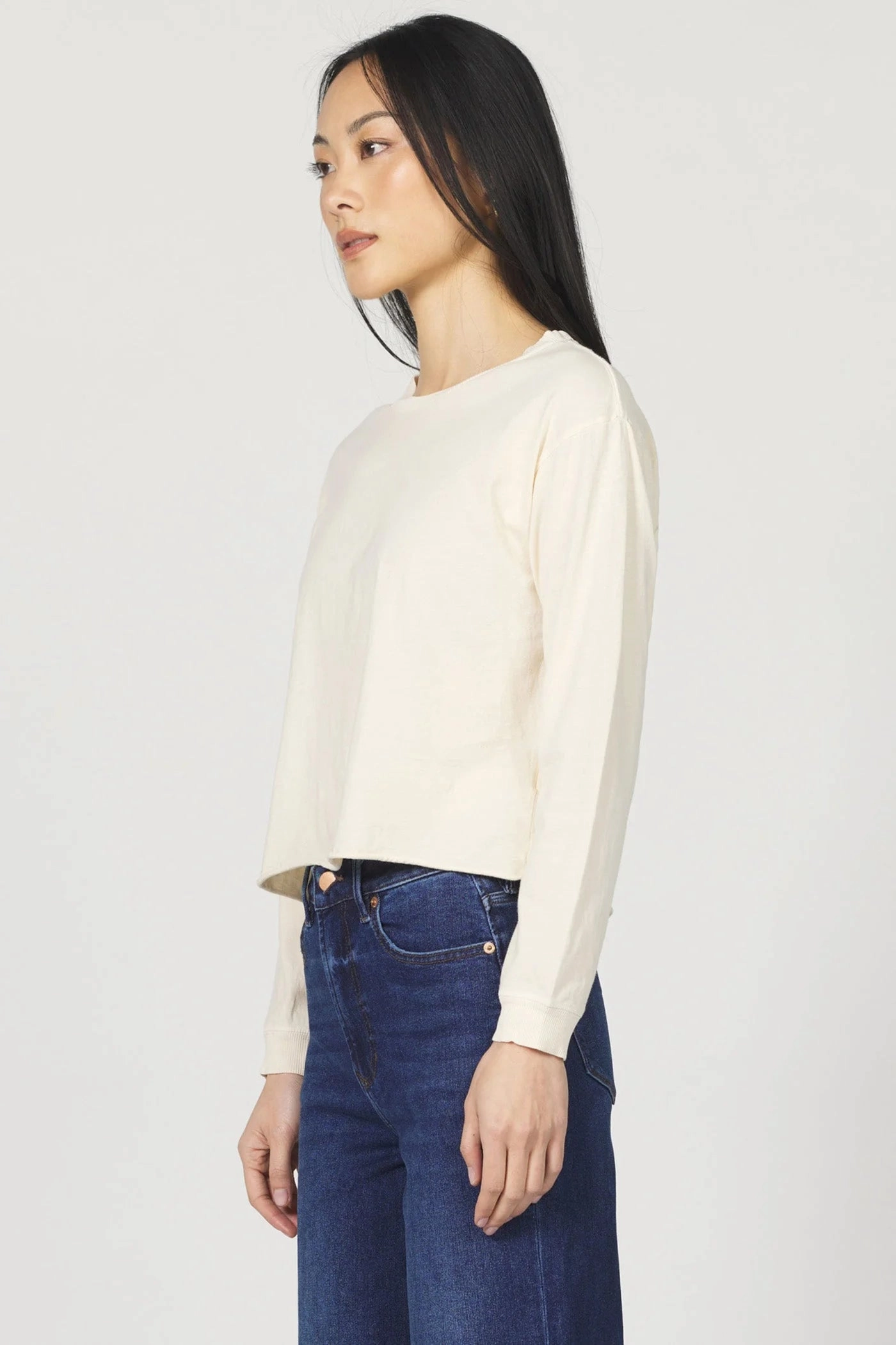 Fremont Long Sleeve Top Structured Shoulder AntiPillingSurface