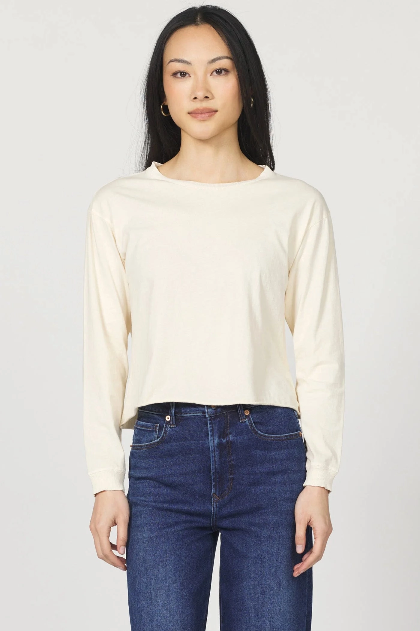 Tencel Blend Fabric Fremont Long Sleeve Top