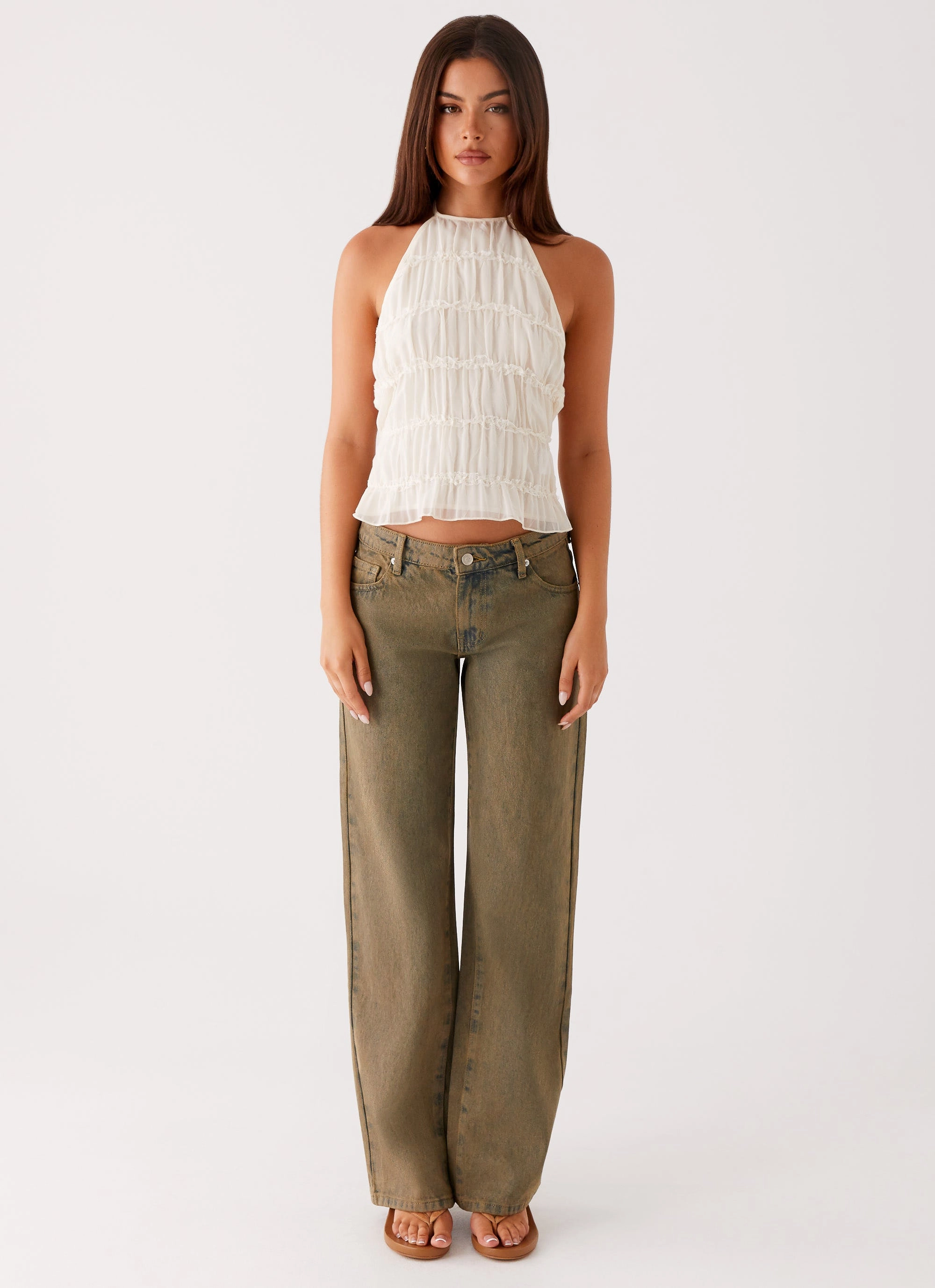 Bennie Halter Top - Ivory TurtleneckDesign