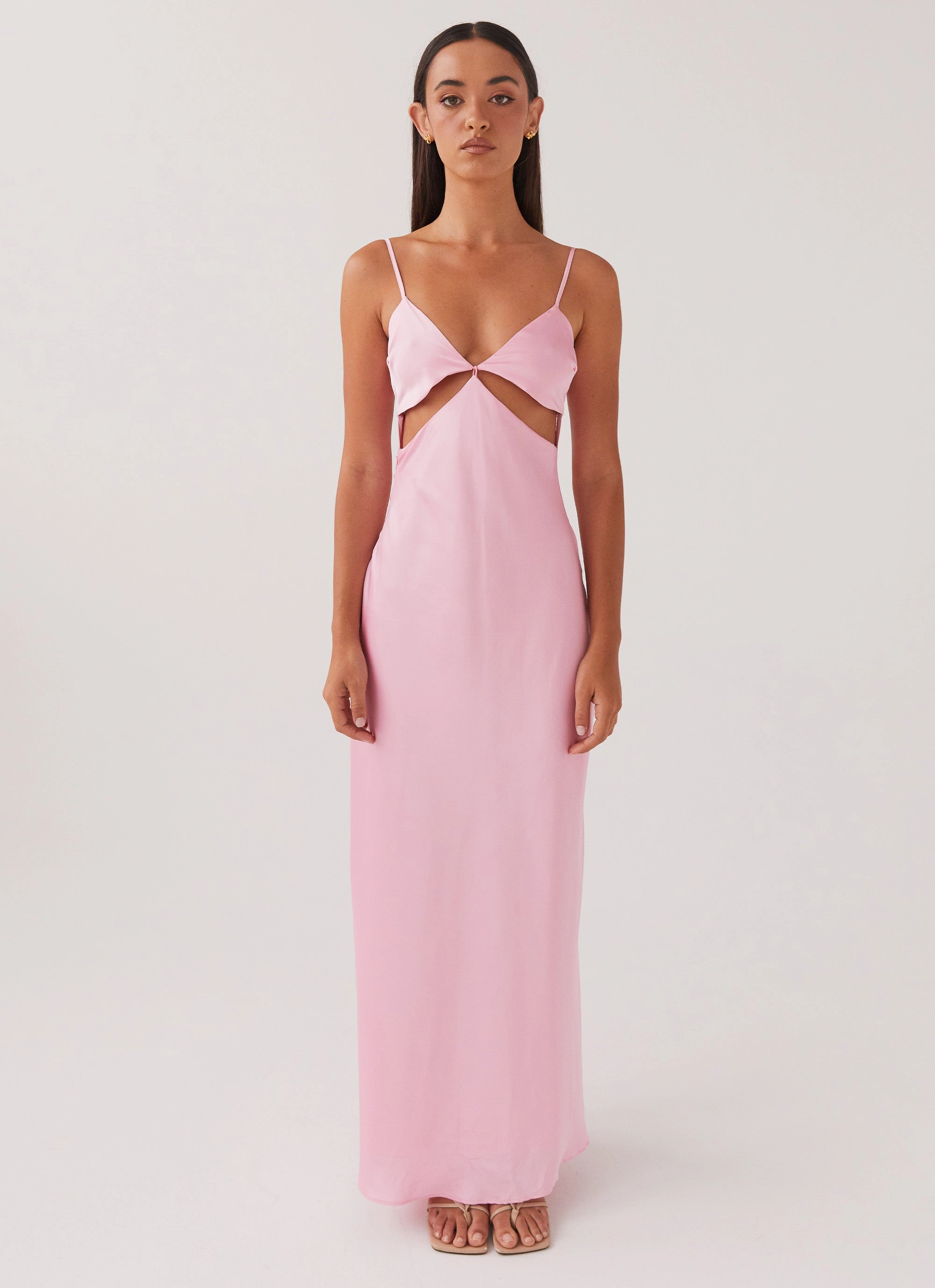 Pretty In Pink Maxi Dress - Rose Quartz Sleeve Light