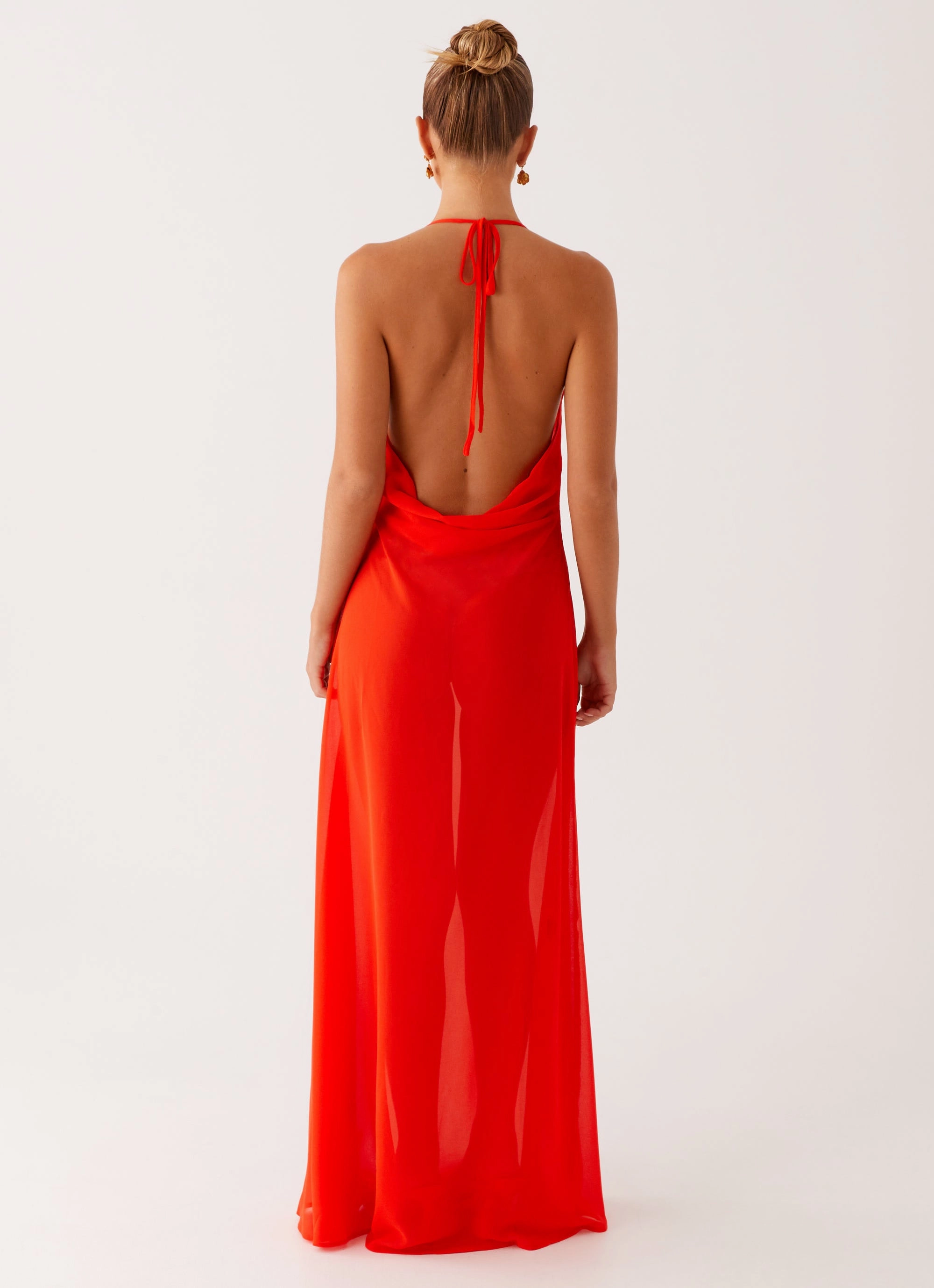 Travel-Pack Fantasy Maxi Dress - Orange