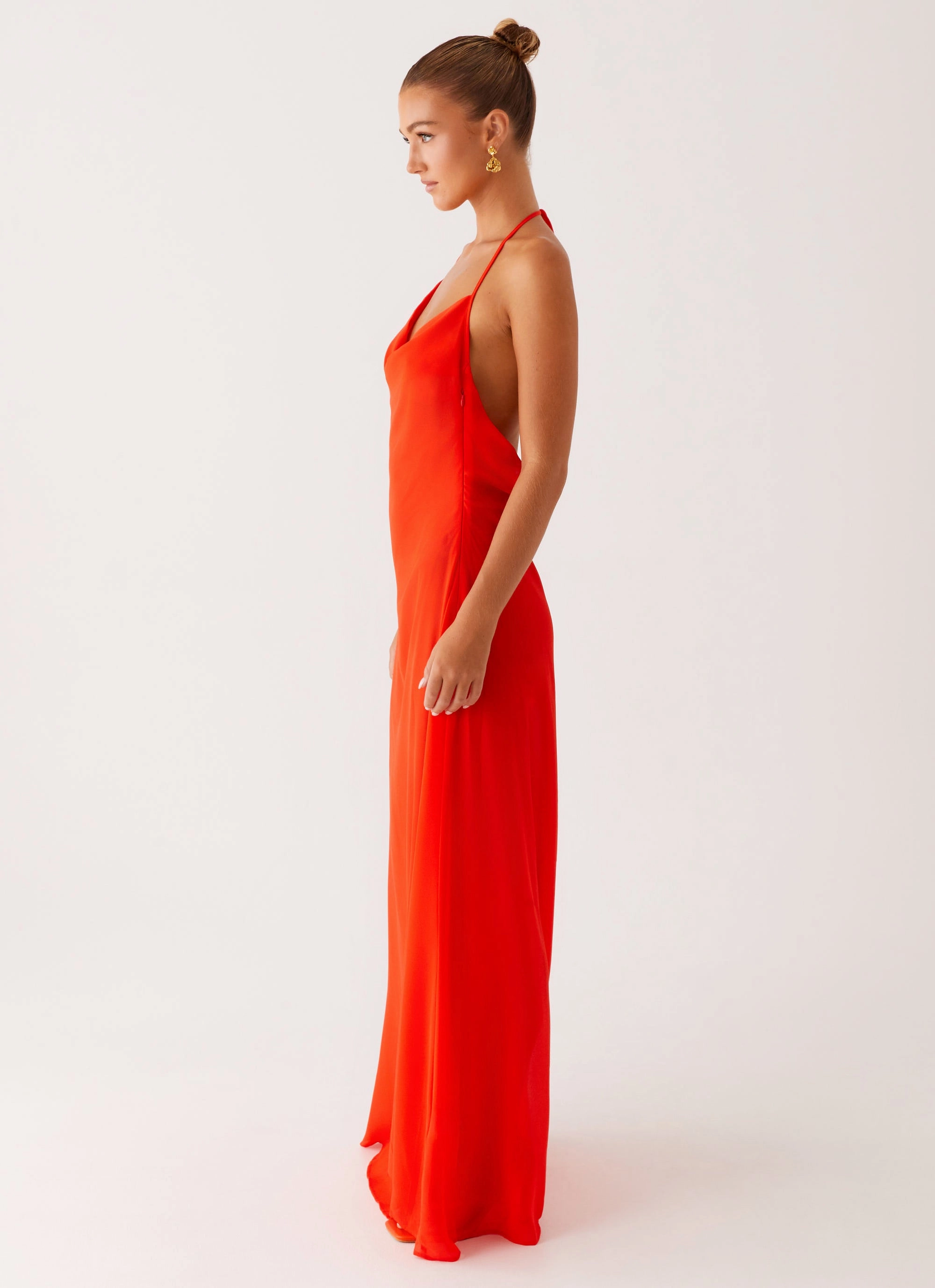 Fantasy Maxi Dress - Orange single wear