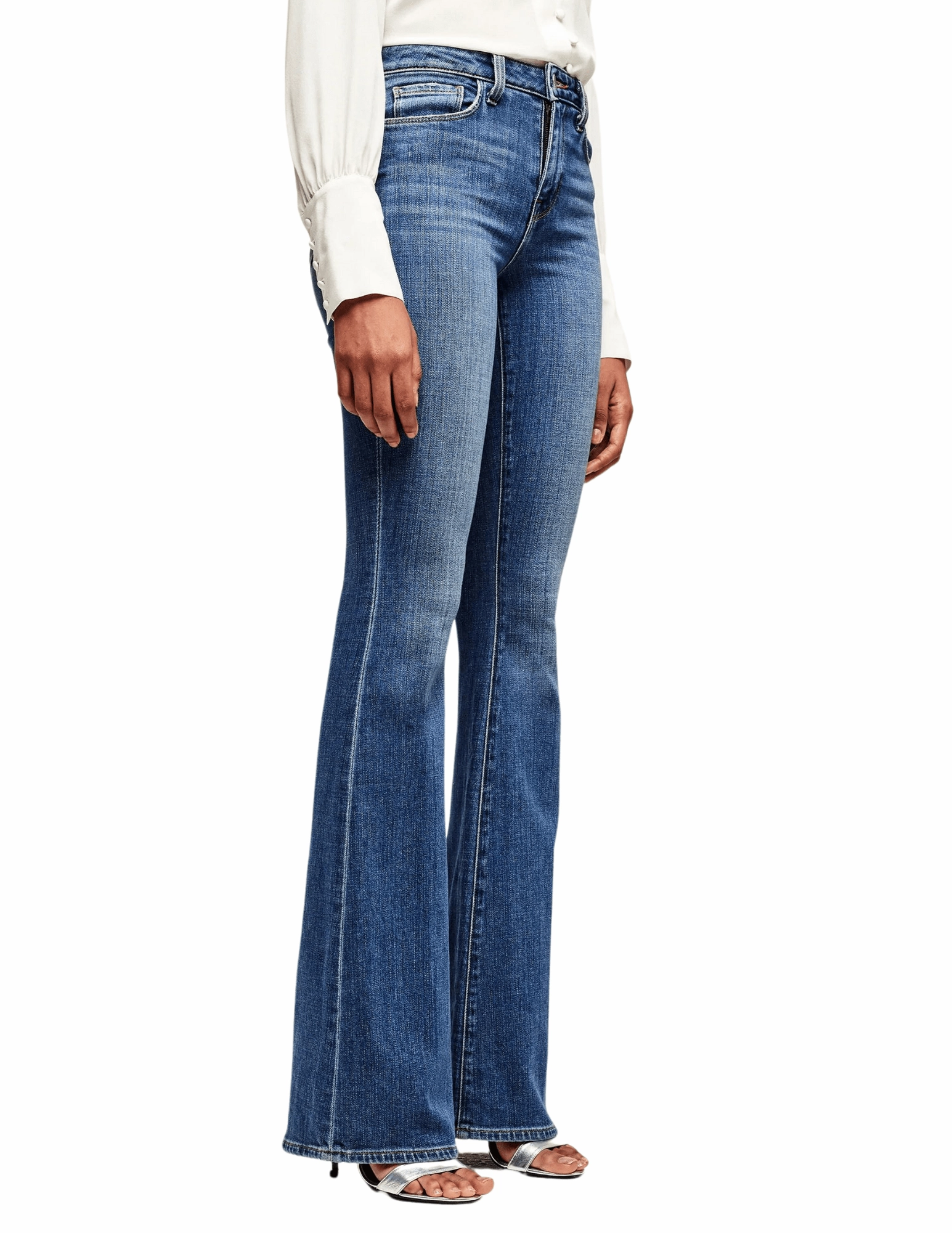 L'Agence Bell High Rise Flare Jean Chilly Day Wear
