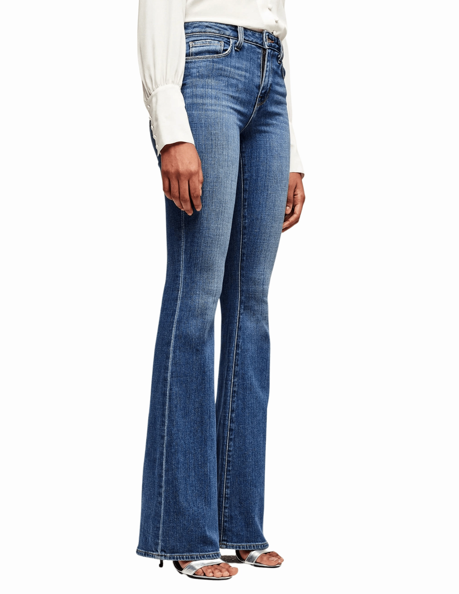 One For All Relaxed Mood L'Agence Bell High Rise Flare Jean