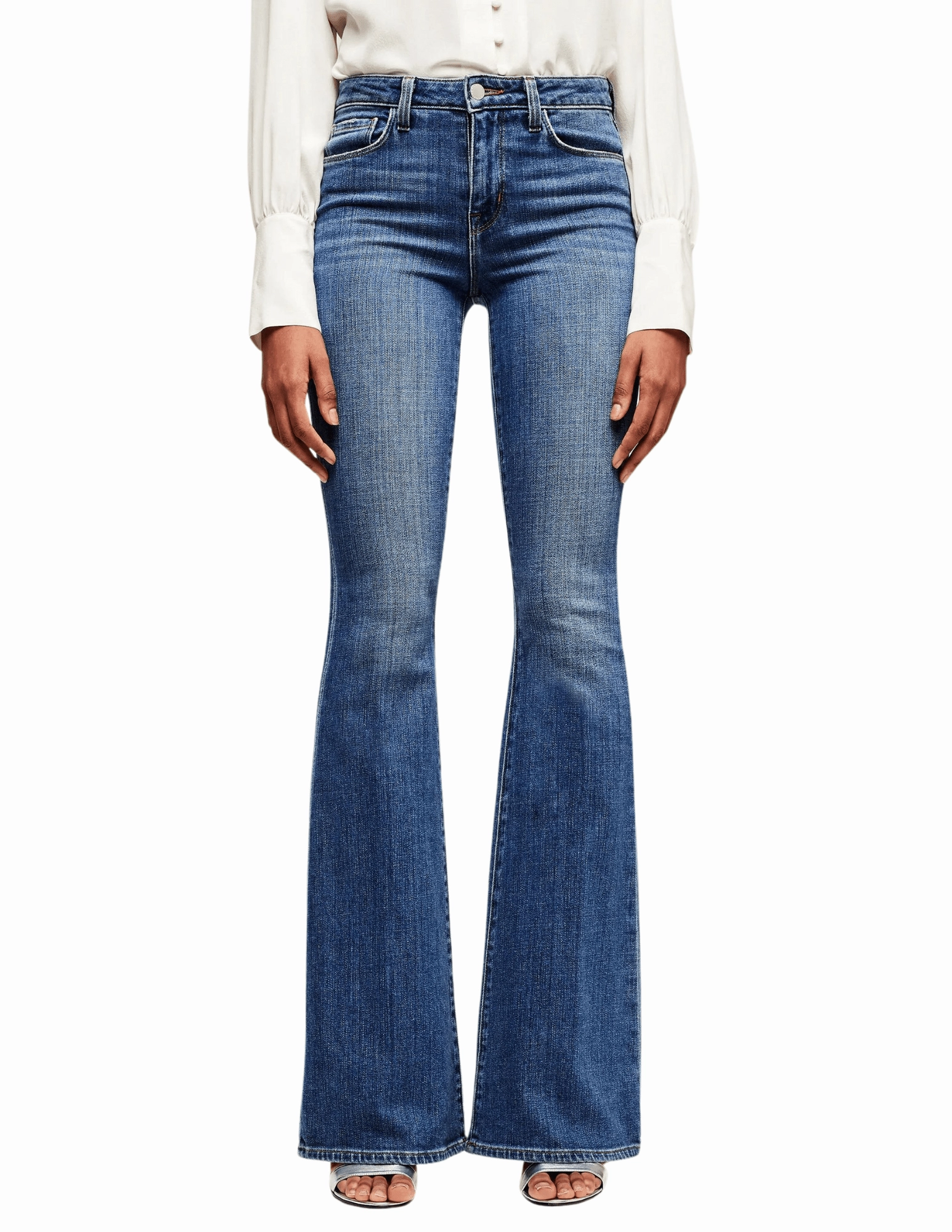 L'Agence Bell High Rise Flare Jean quick dry Fashion Lover Minimalist