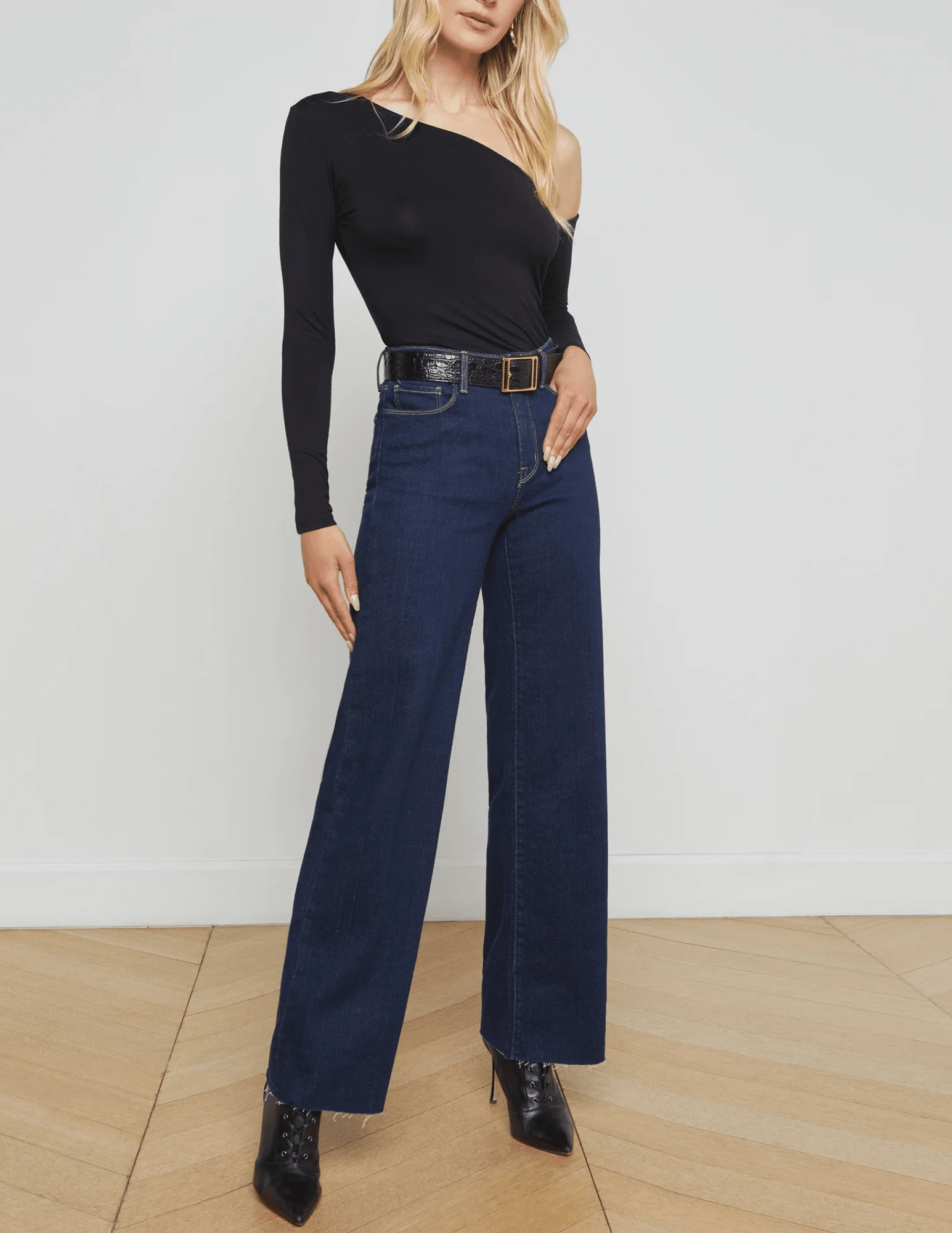 L??AGENCE Scottie High Rise Wide Leg Jeans in Koval Feminine Cut