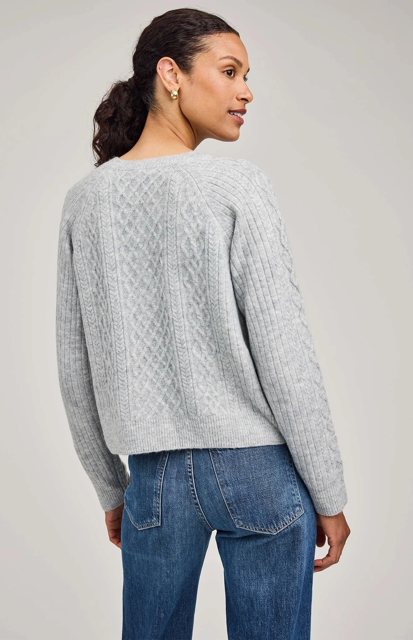 Aspen Cardigan - Heather Ash ReflectiveTrims