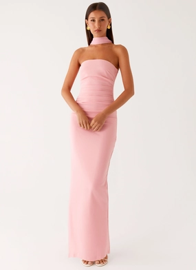 Cafe Vibe Easy Mood Libra Maxi Dress - Pink