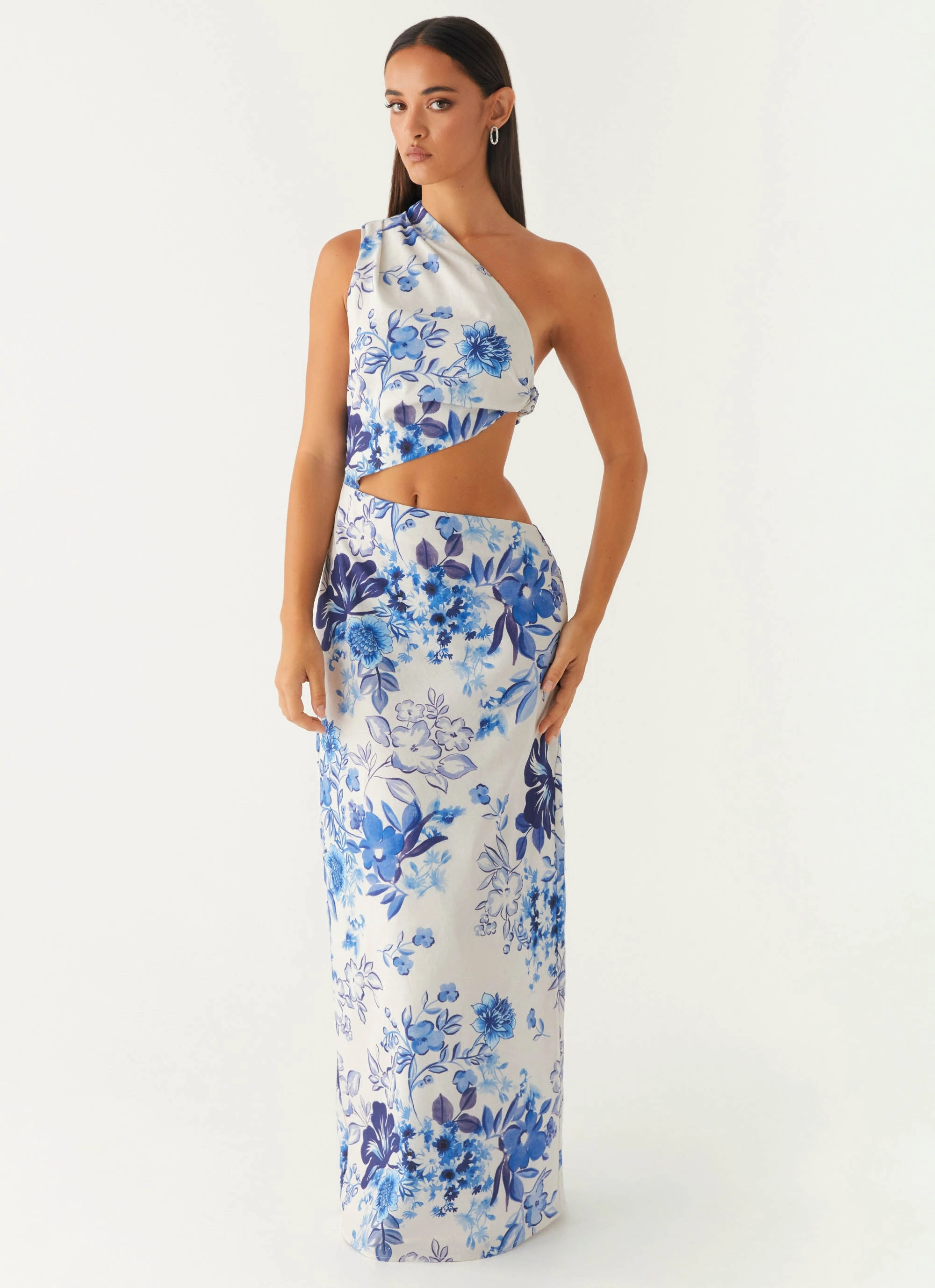 Chic and Stylish Spring Style All Summer Long Maxi Dress - Serene Sky Floral