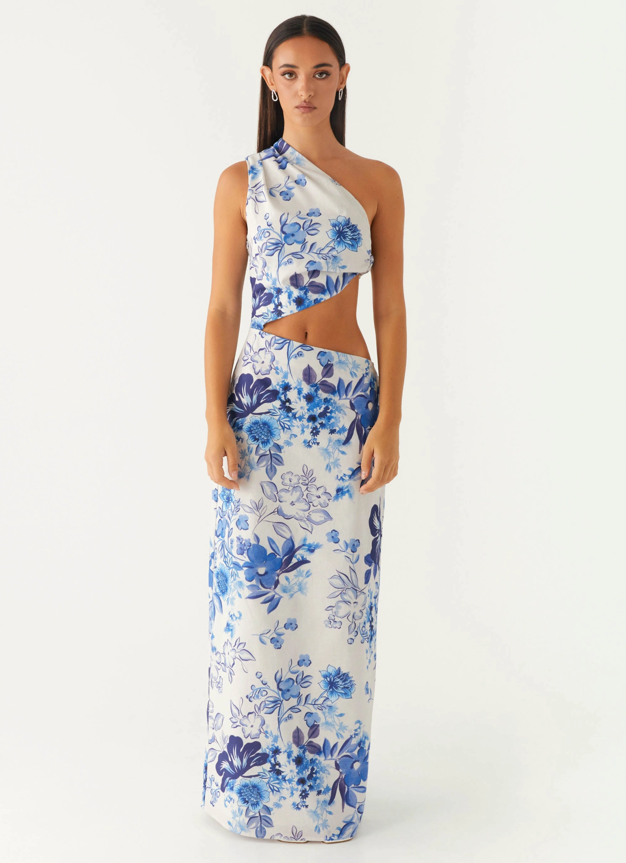 Travel Fit All Summer Long Maxi Dress - Serene Sky Floral