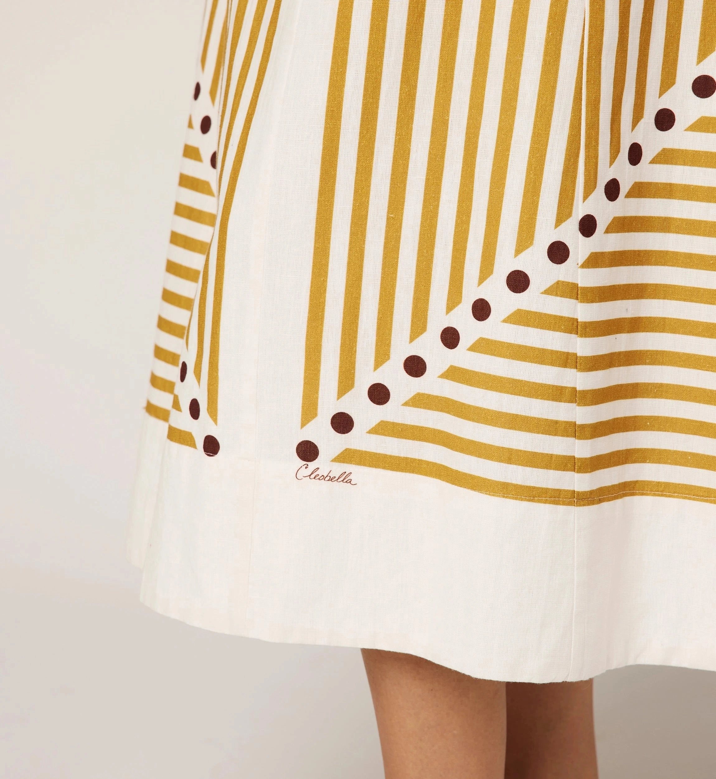 Rhiannon Ankle Dress | Lusso Stripe Reflective Safety Trim MultiDirectionalStretch