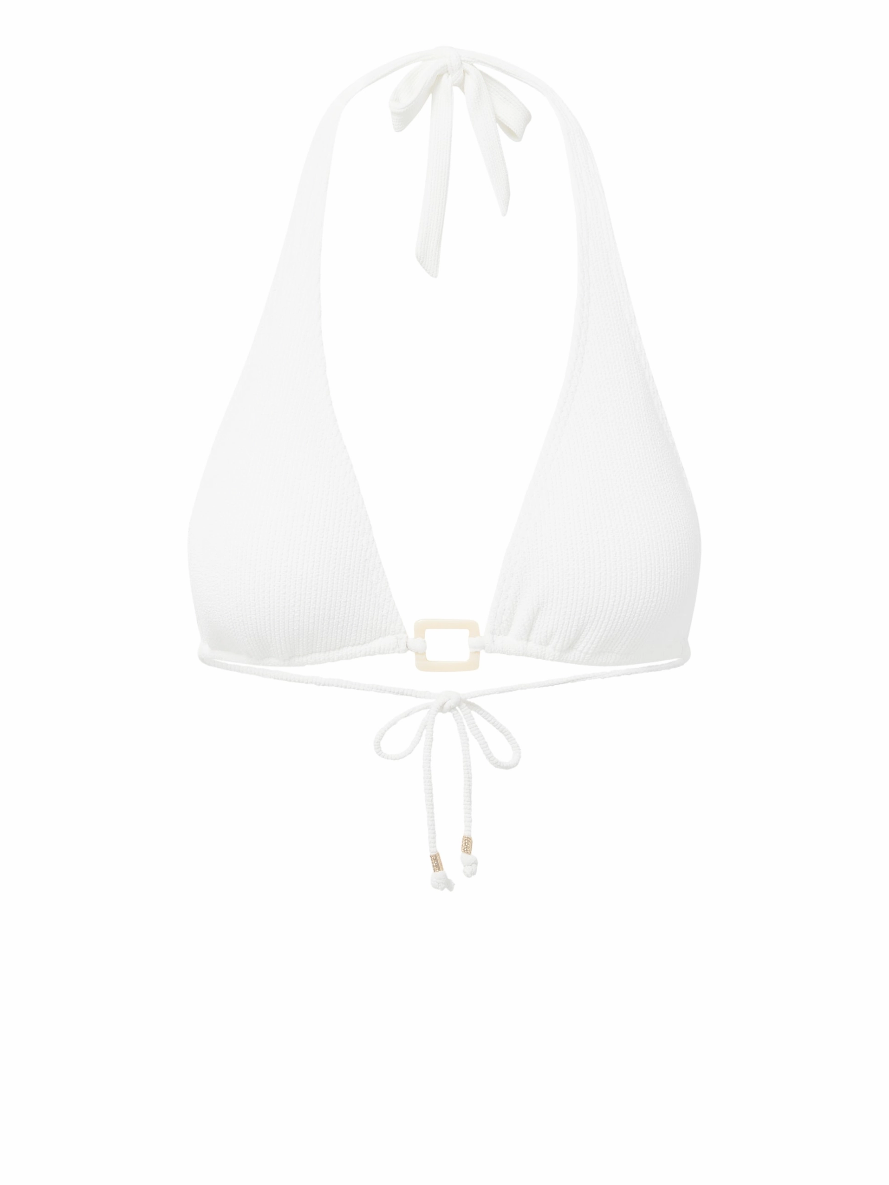 Allison Top Trim Ivory Texture Anti Chafing Seams Quick Dry Fabric