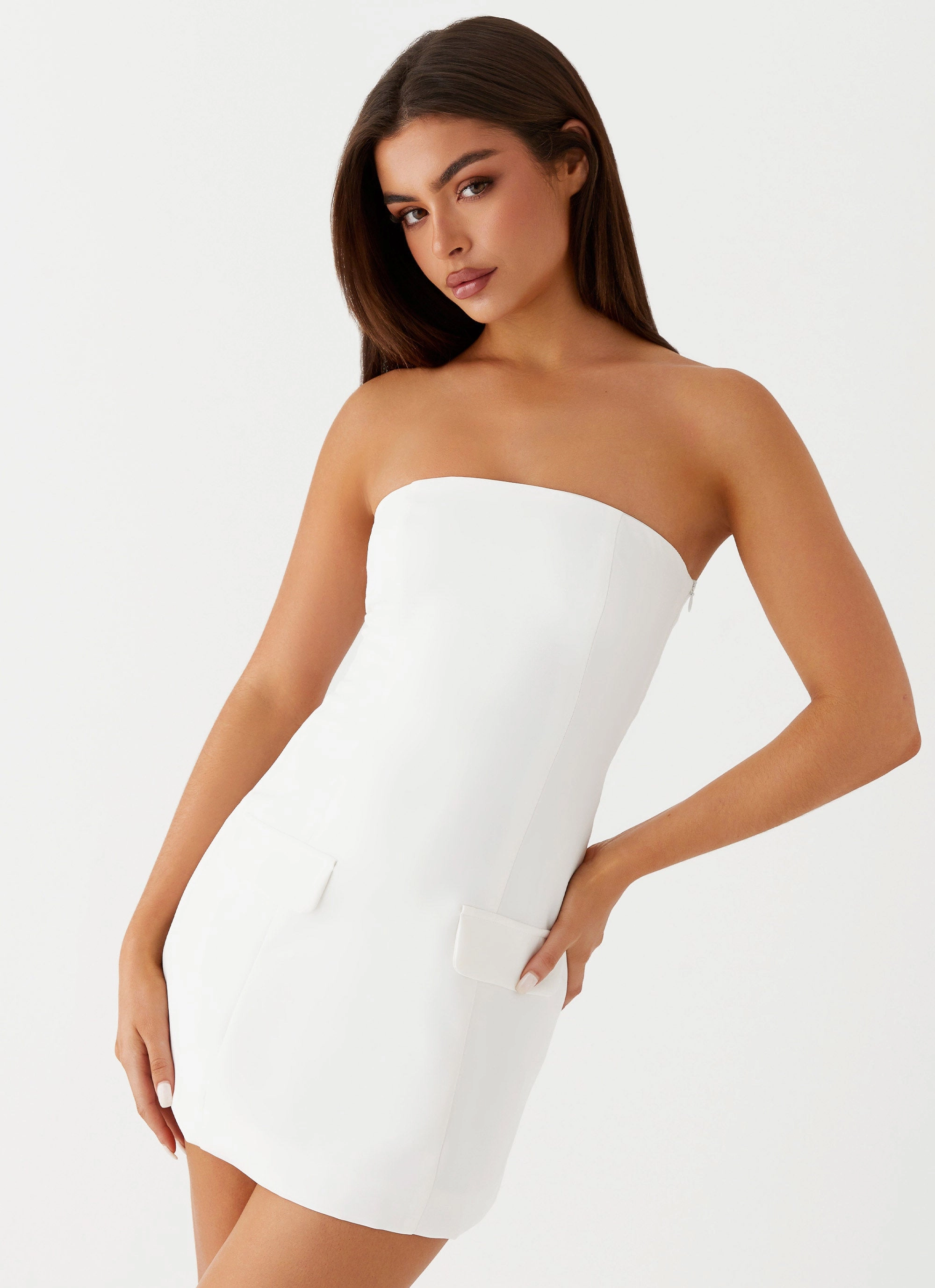Comfort First Allora Strapless Mini Dress - White