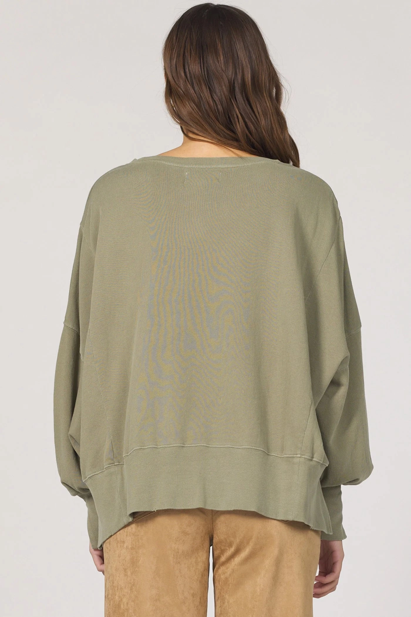 Trenton Pullover Top - Vetiver NonScratchSurface Organic Cotton Blend