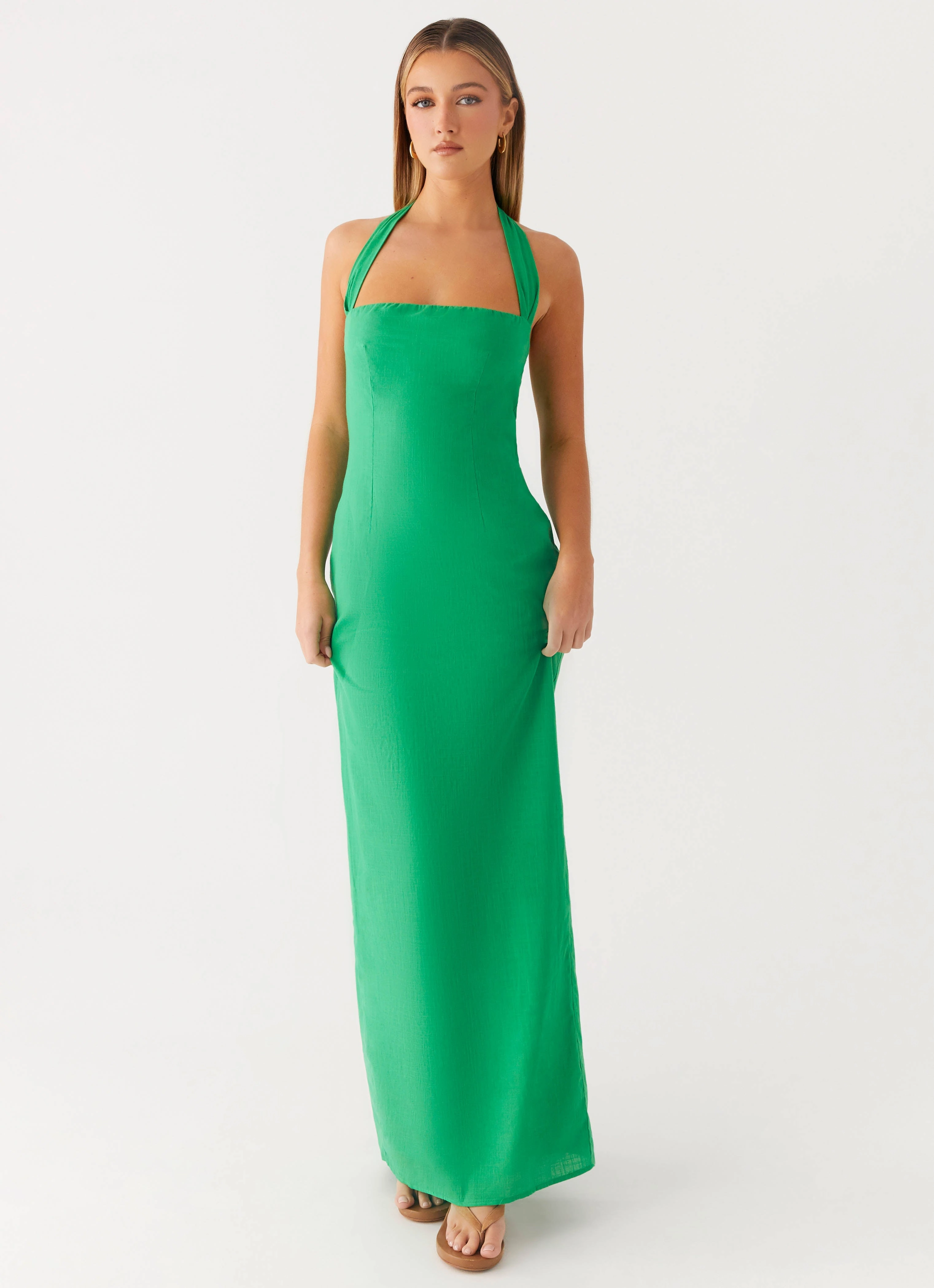 cut out Layer Base Allyse Maxi Dress - Cactus