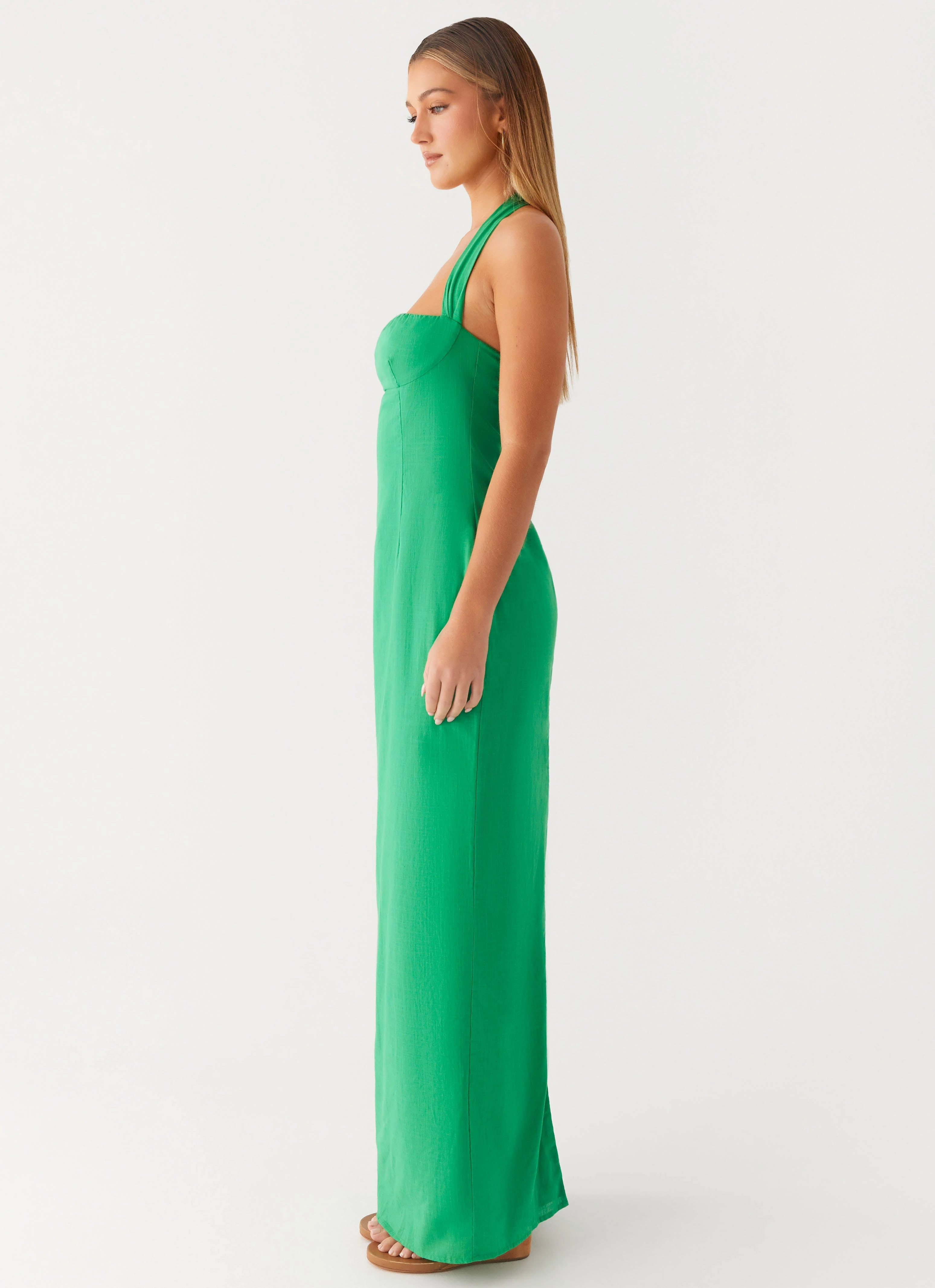 Allyse Maxi Dress - Cactus Crisp Finish Modern Flow