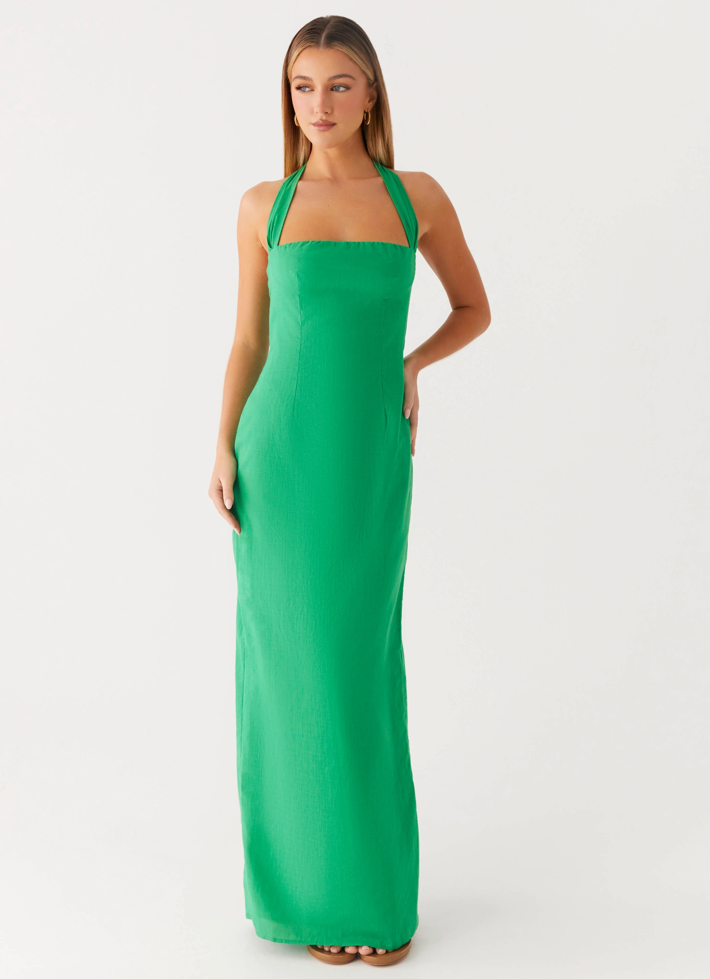 Photo Light Shiny surface Allyse Maxi Dress - Cactus