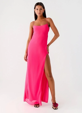 Alouette Maxi Dress - Fuchsia Versatile Wearable