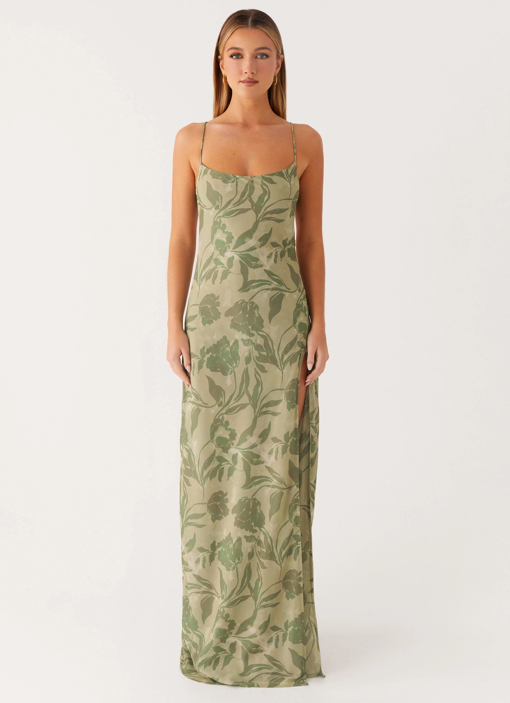 Alouette Maxi Dress - Jade Fern Flattering Silhouette Wear