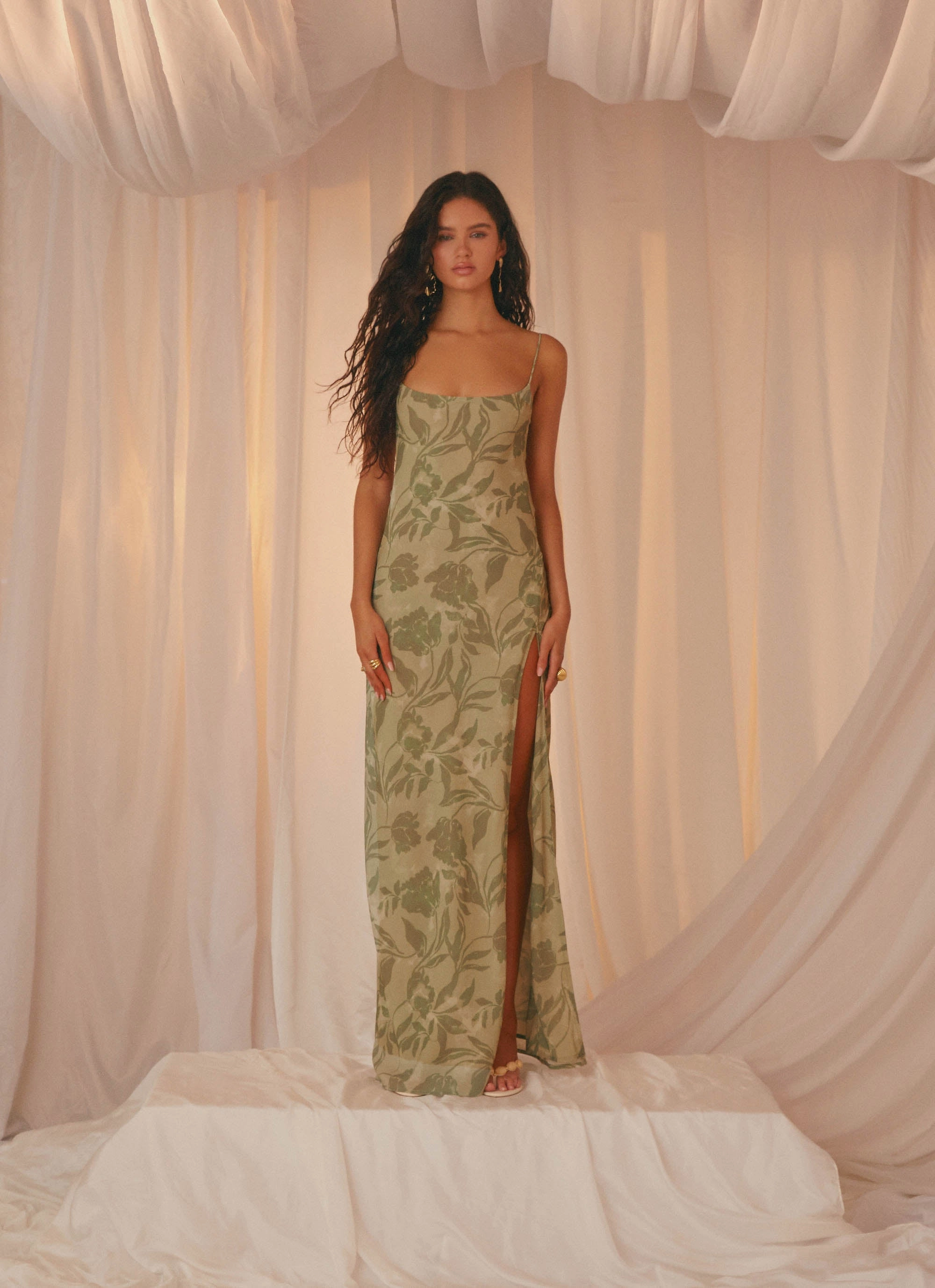 Soft and Chic Summer Friendly Alouette Maxi Dress - Jade Fern