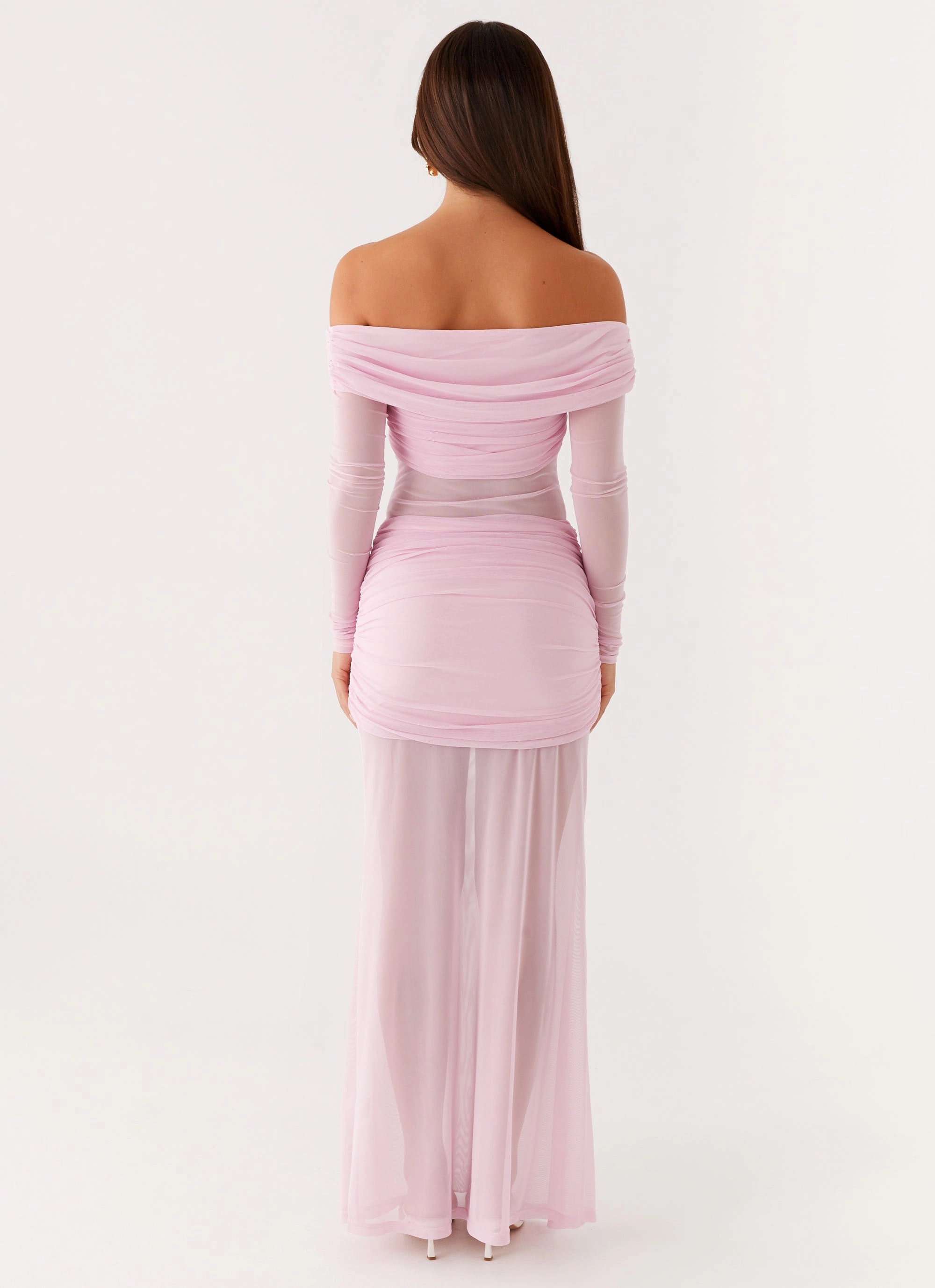 Alter Ego Maxi Dress - Pink Sleek Texture
