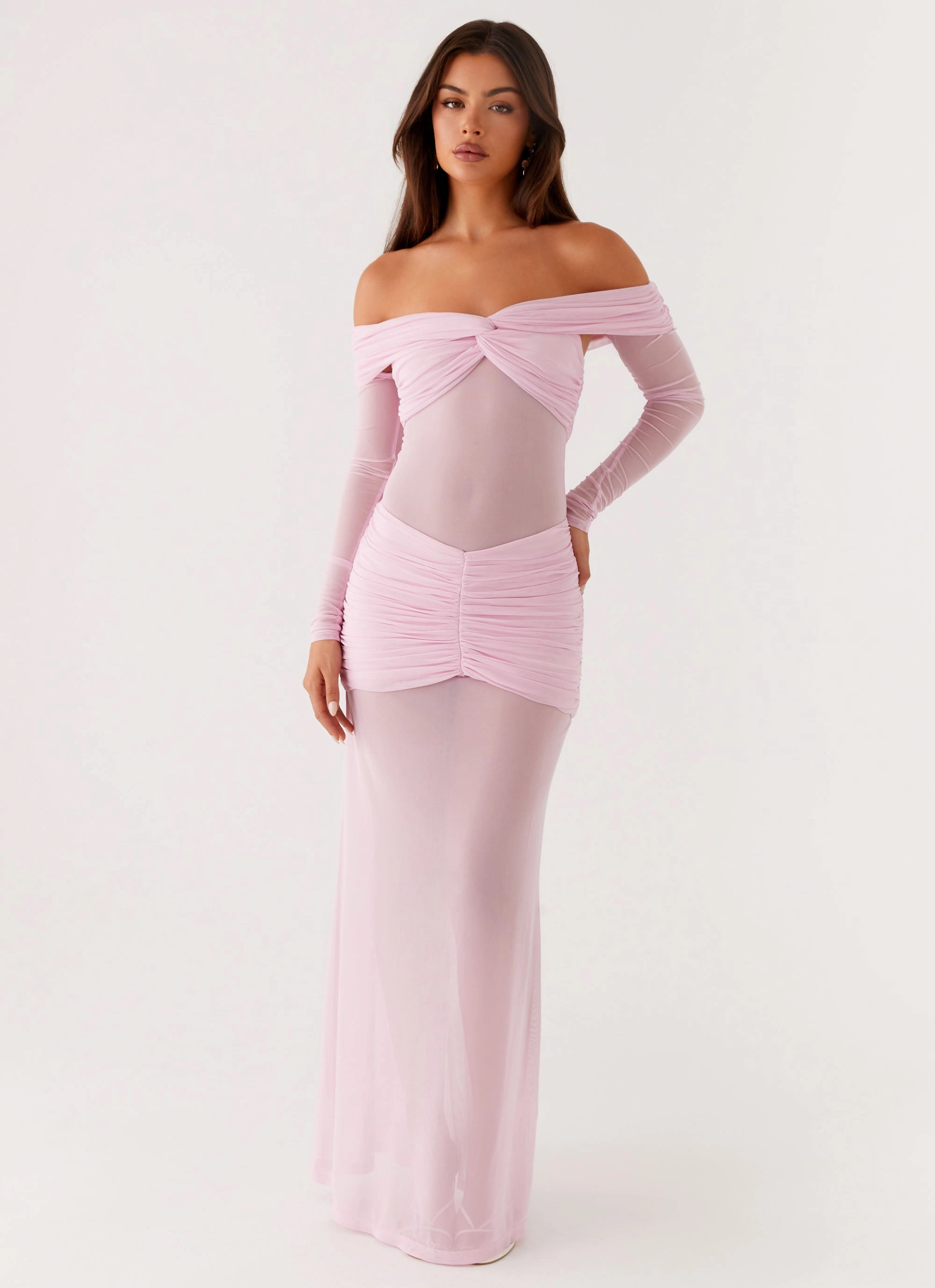 Alter Ego Maxi Dress - Pink Effortless Mood Minimal Aesthetic