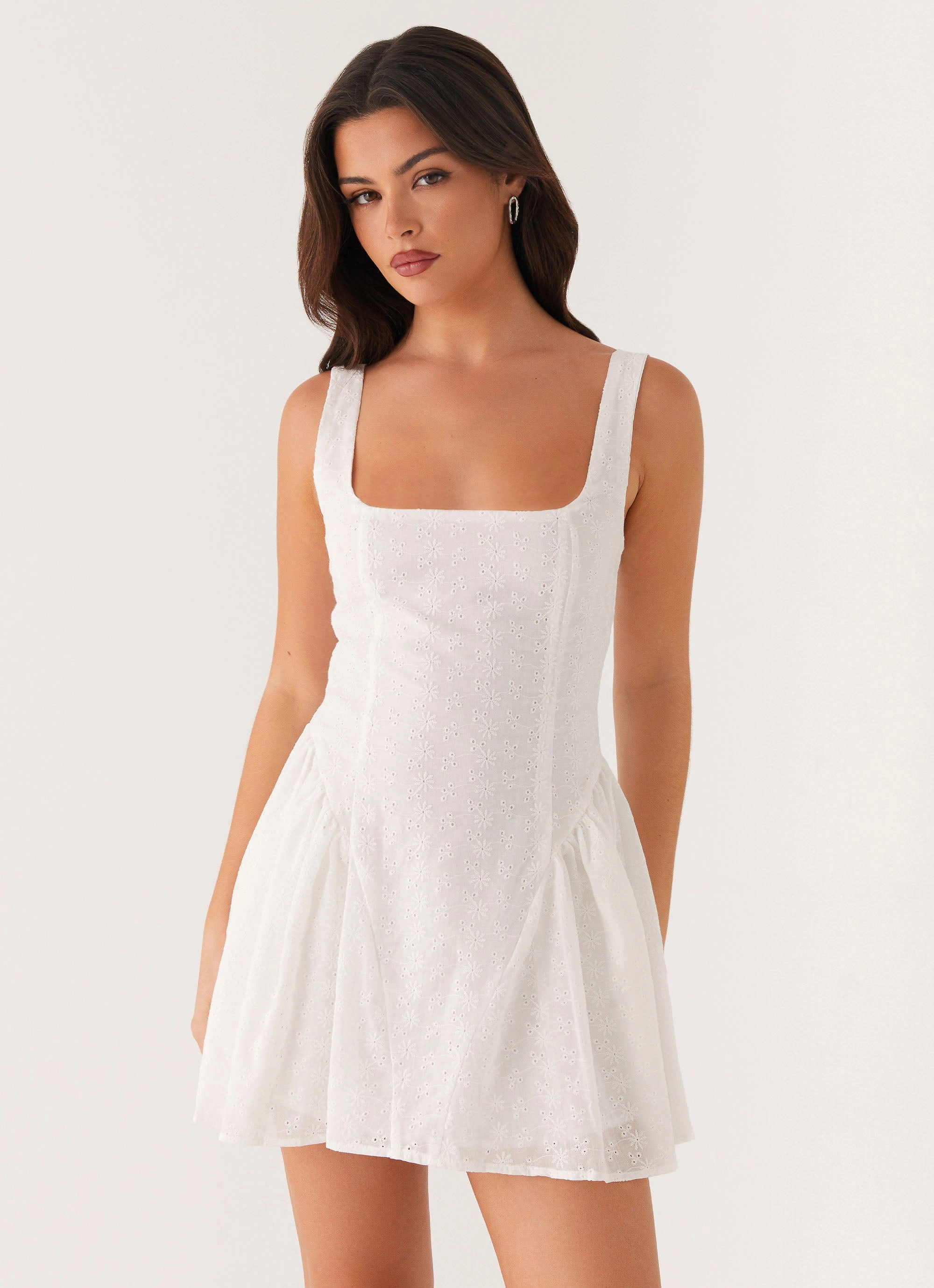 Alyssa Mini Dress - White Beachwear
