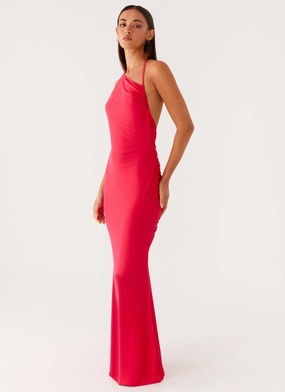 Classic Movement Amari Maxi Dress - Raspberry